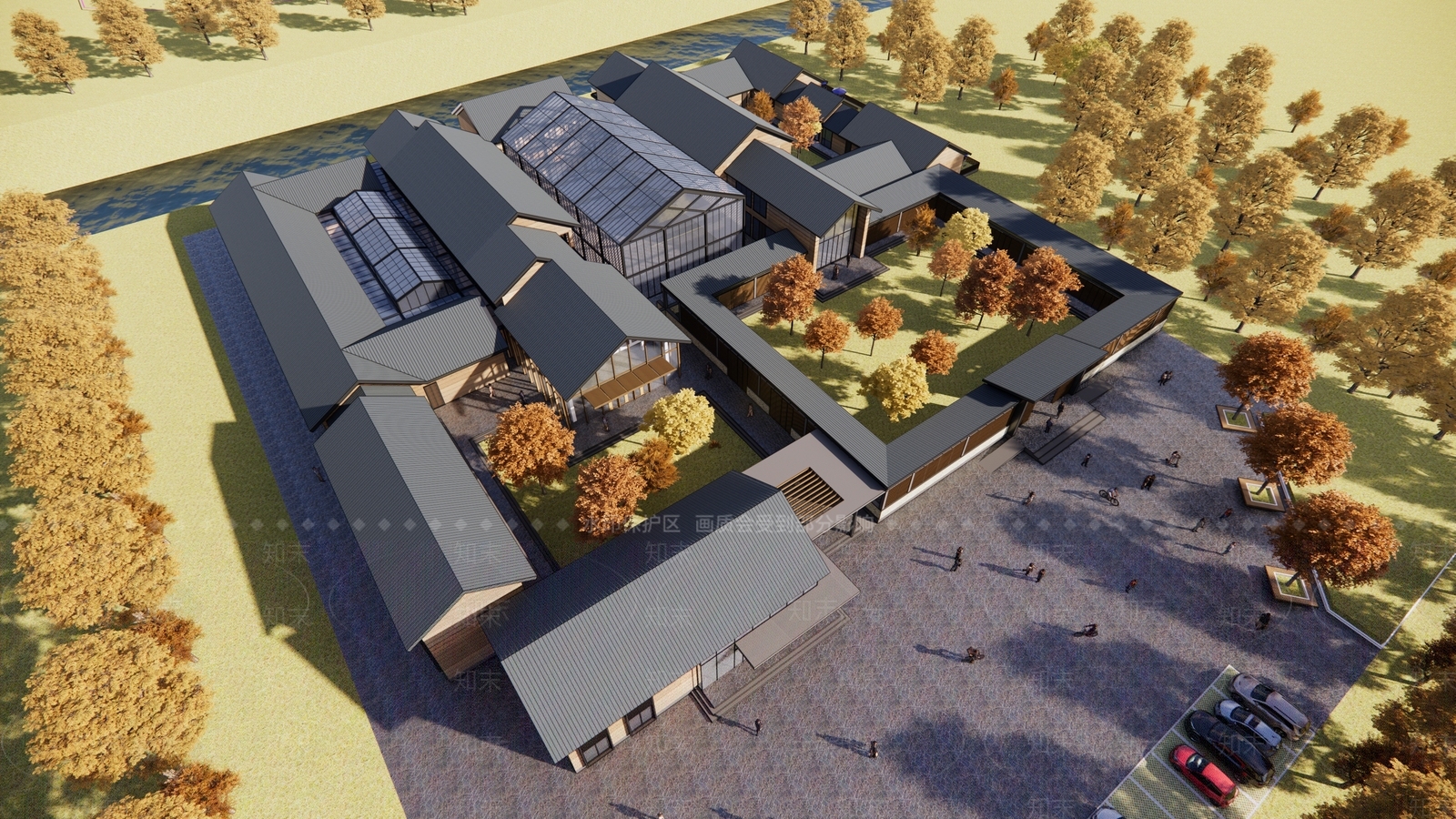 现代极简小公建SU模型下载【ID:1197839988】