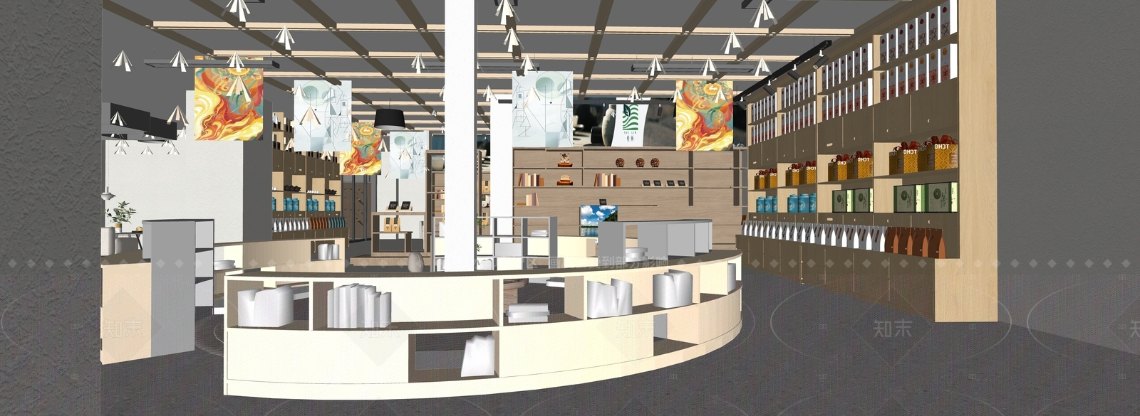 现代其他店铺SU模型下载【ID:1215947600】