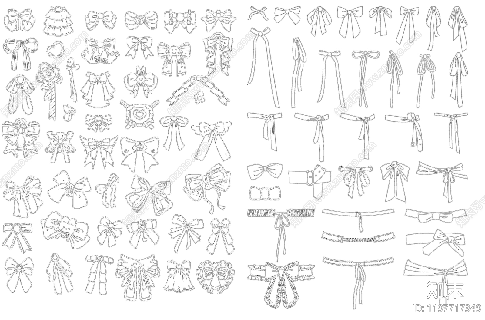 现代综合软装摆件图库施工图下载【ID:1197717349】