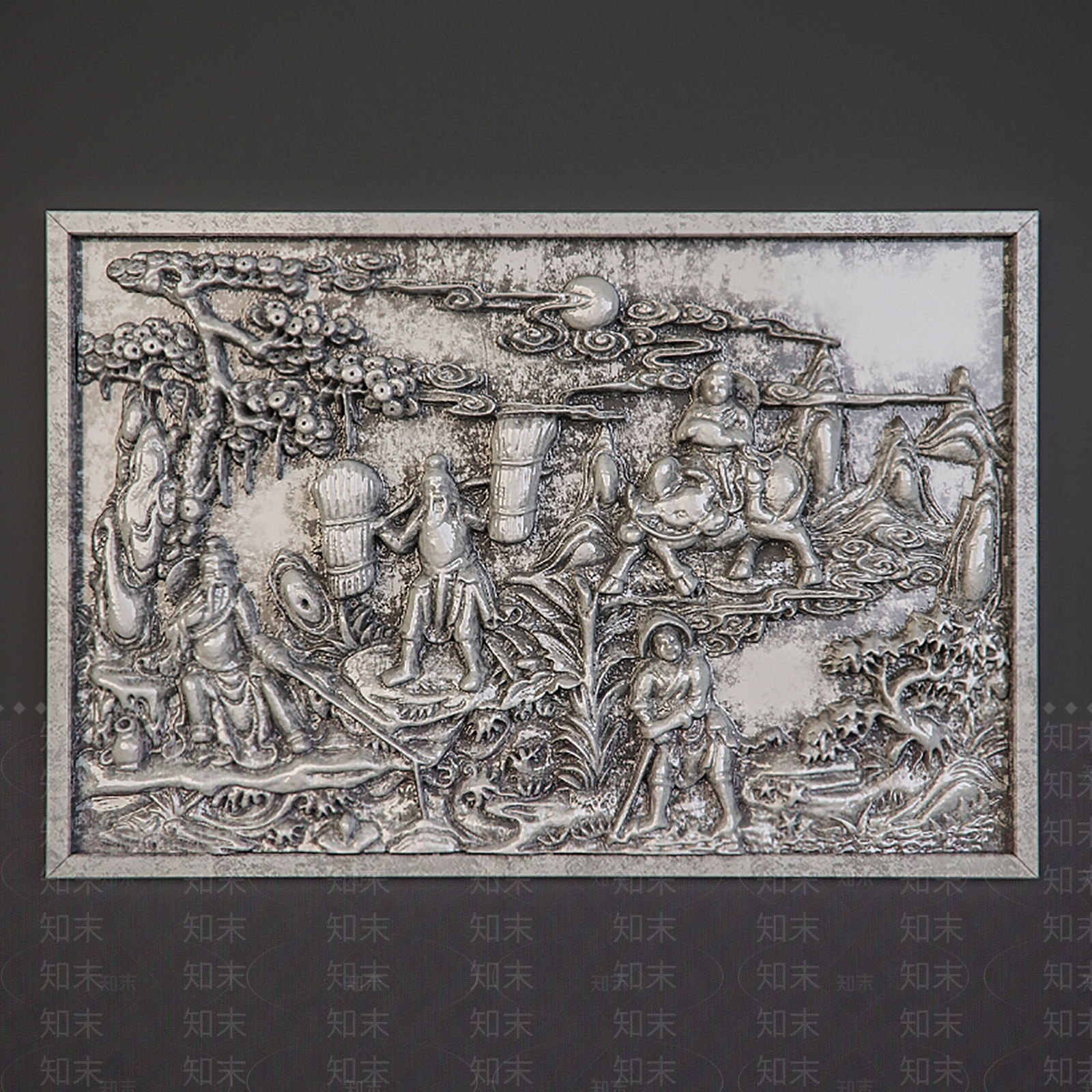 新中式中式雕塑摆件3D模型下载【ID:1197719820】