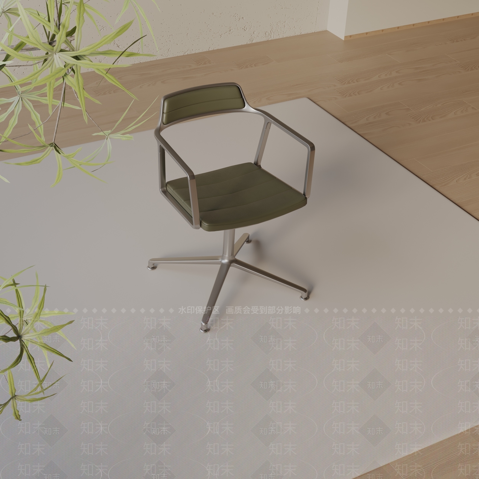 现代办公椅3D模型下载【ID:1197737550】