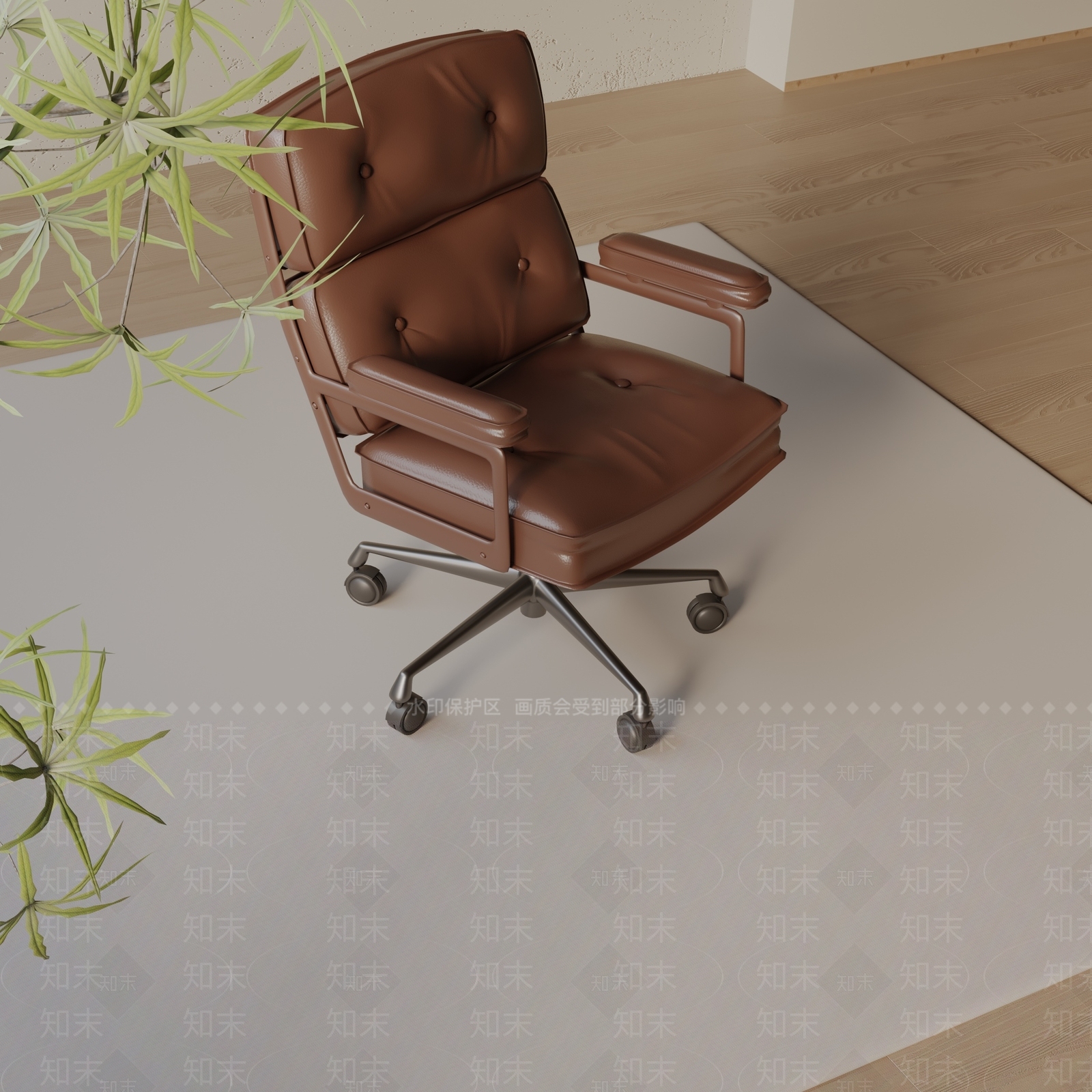 现代办公椅3D模型下载【ID:1197737692】