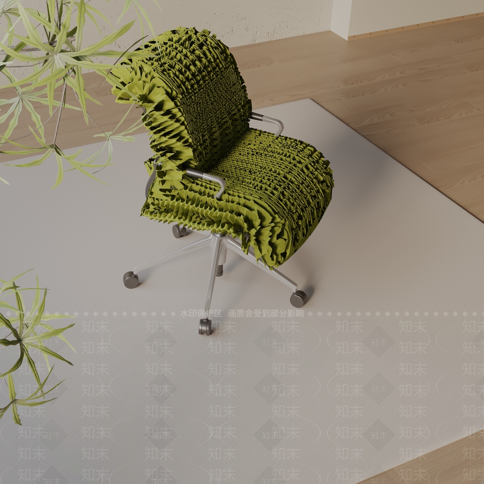 现代办公椅3D模型下载【ID:1197737616】