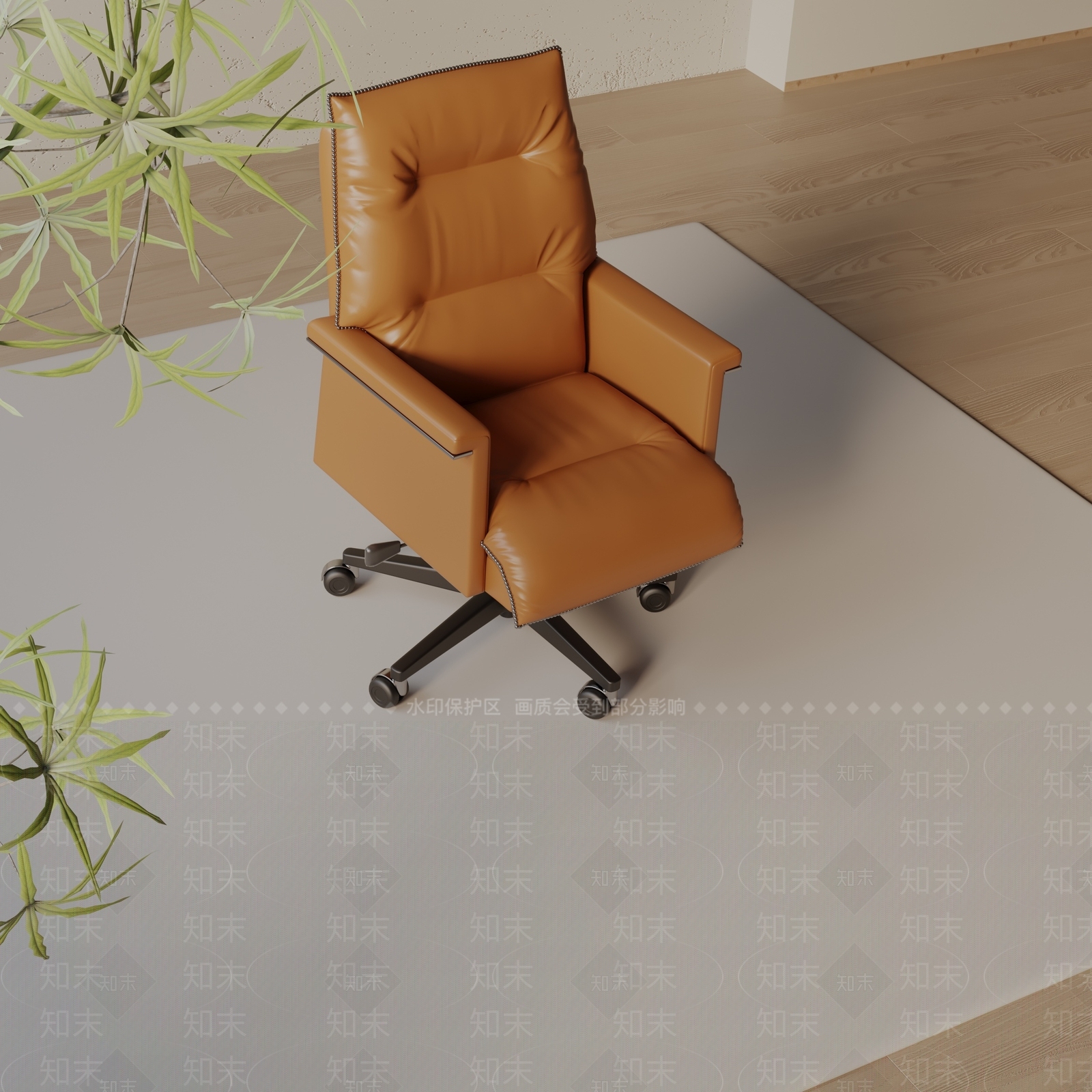 现代办公椅3D模型下载【ID:1197737817】