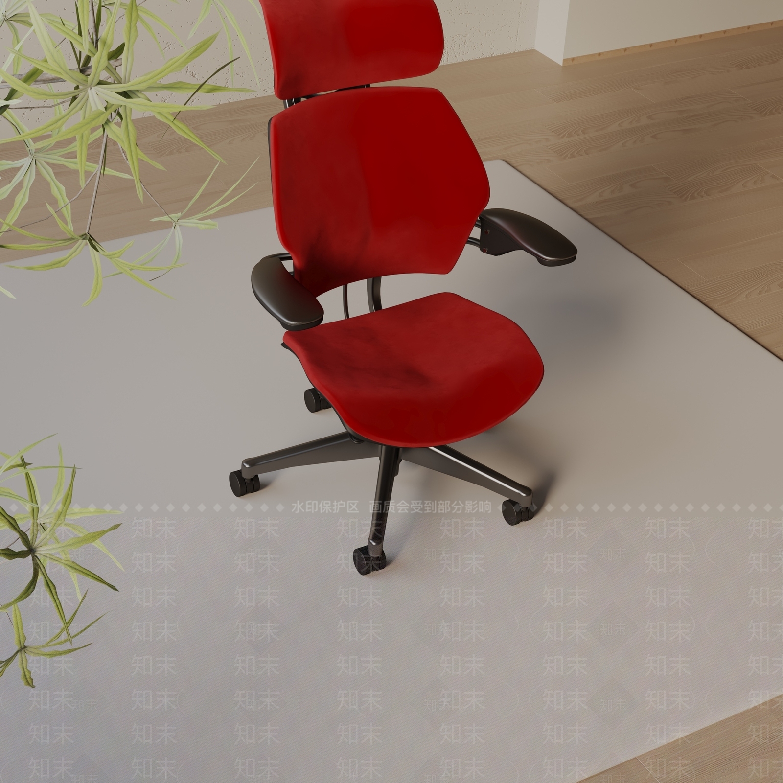 现代办公椅3D模型下载【ID:1197739543】