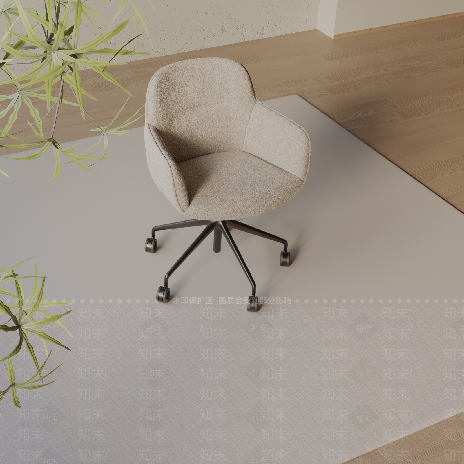 现代办公椅3D模型下载【ID:1197739816】