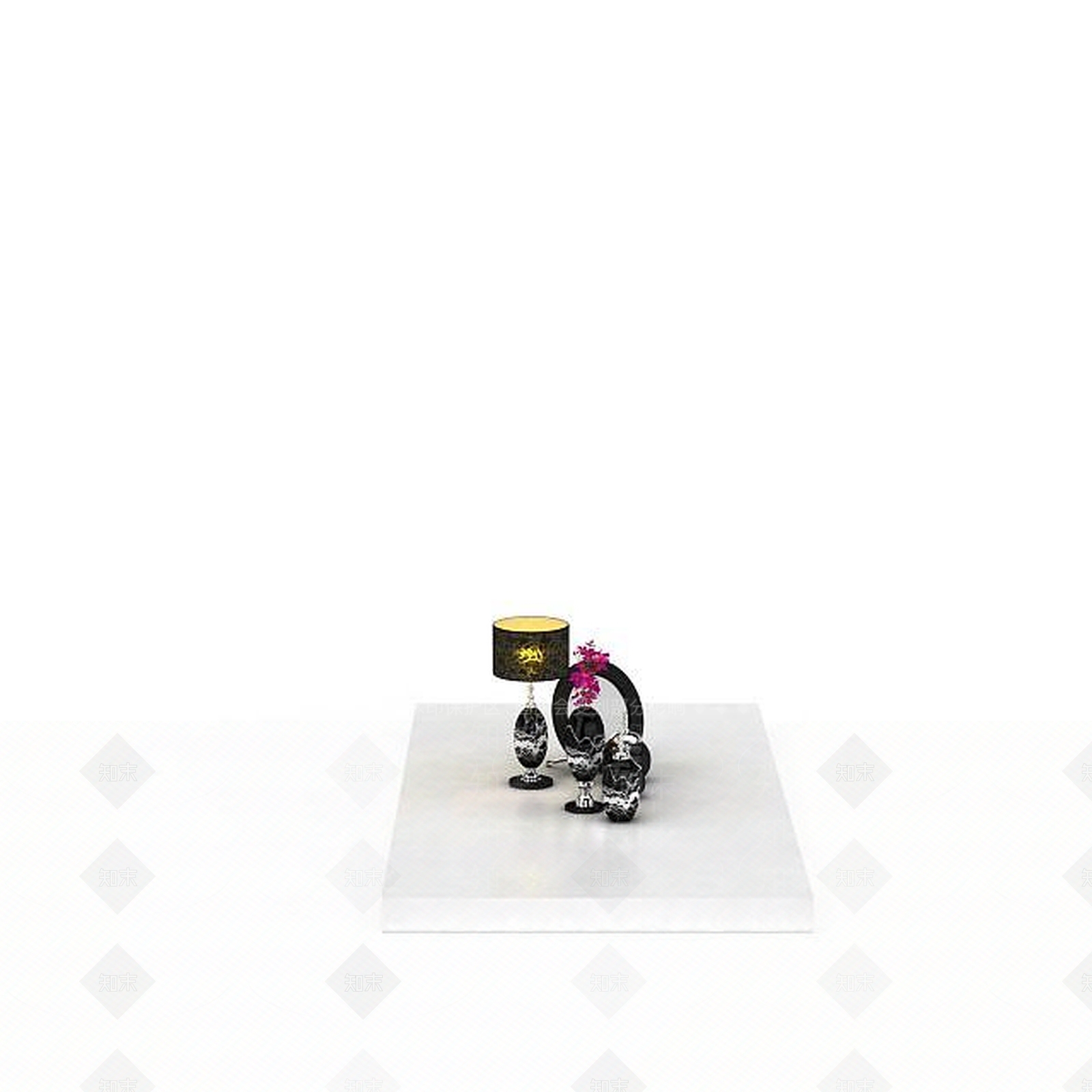 现代摆件组合3D模型下载【ID:1197741928】
