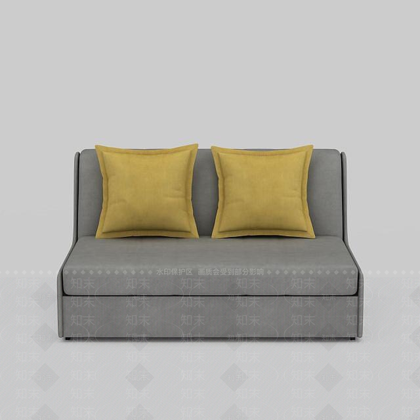 现代双人沙发3D模型下载【ID:1197742357】