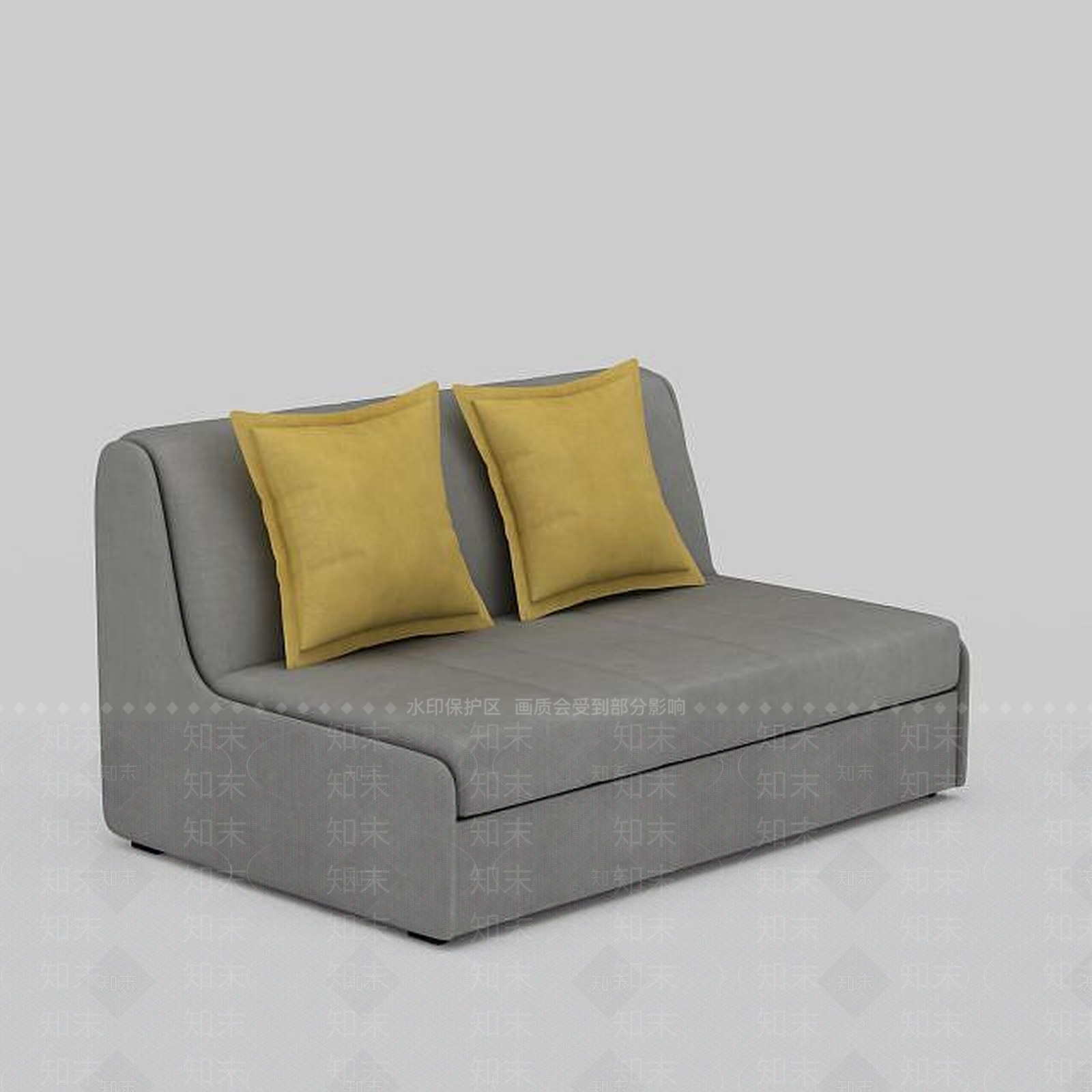 现代双人沙发3D模型下载【ID:1197742357】
