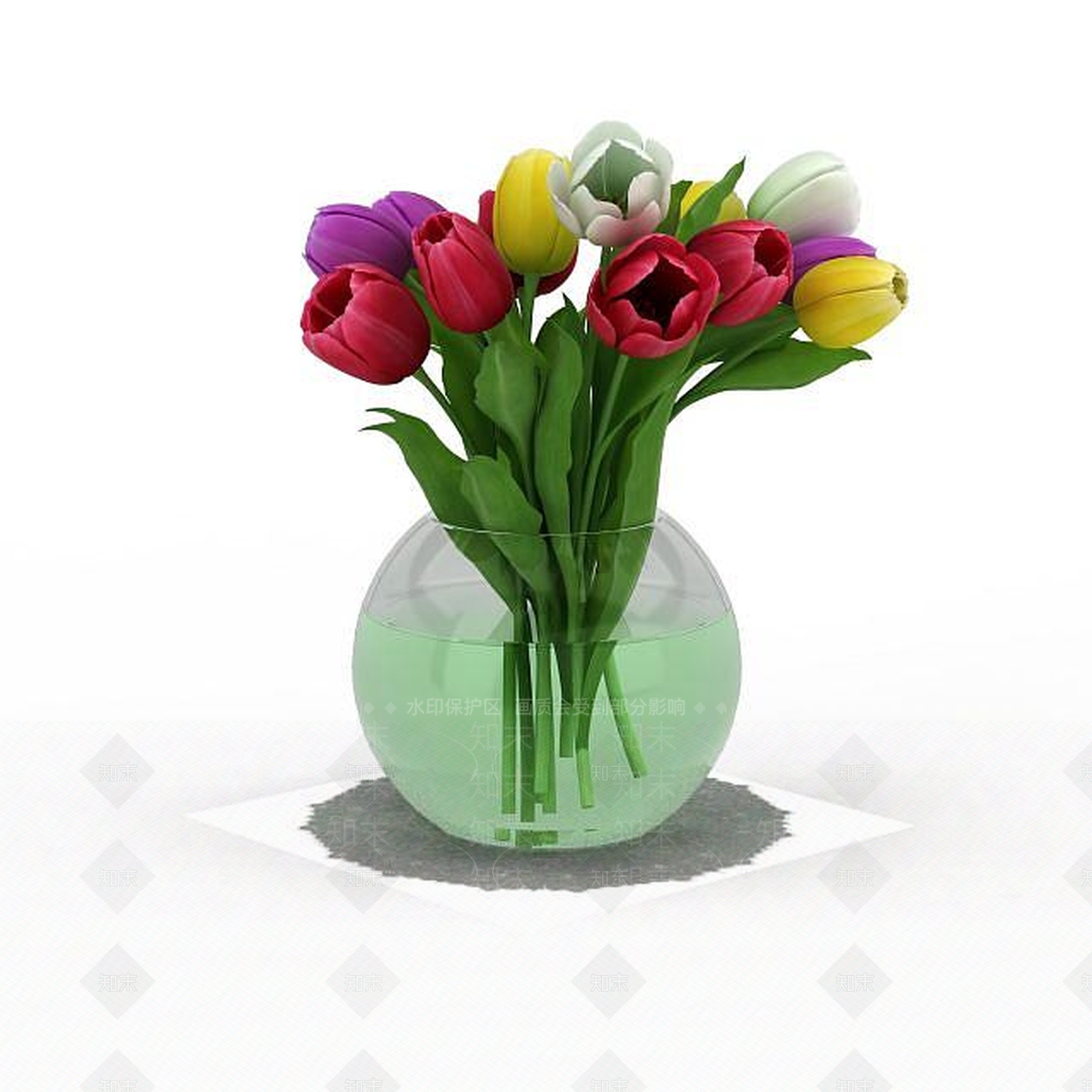 现代摆件组合3D模型下载【ID:1197742414】