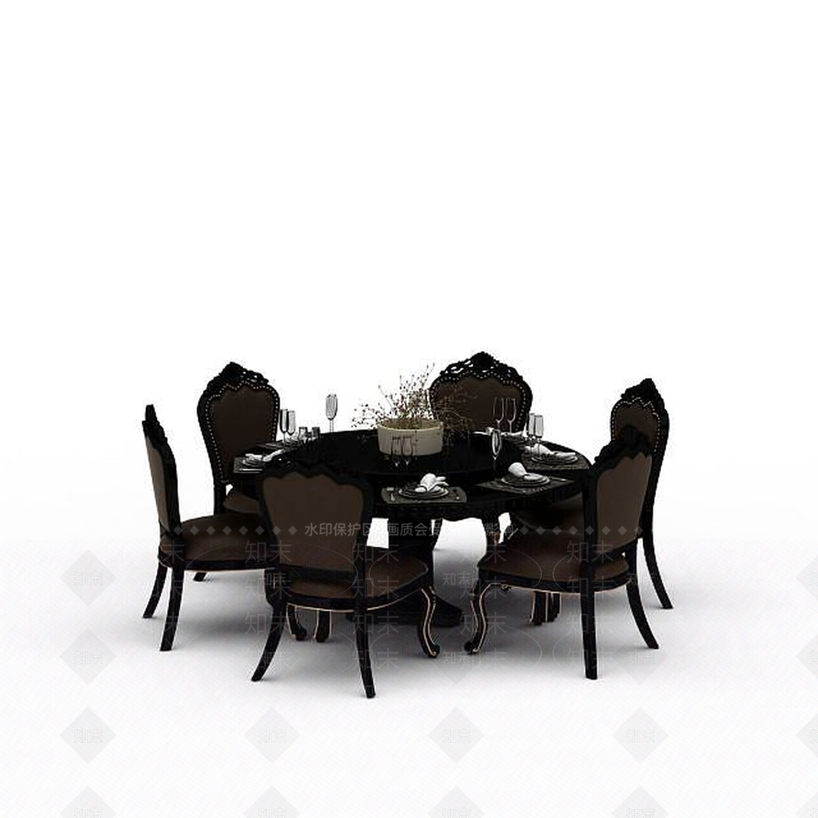 现代书桌椅3D模型下载【ID:1197742805】
