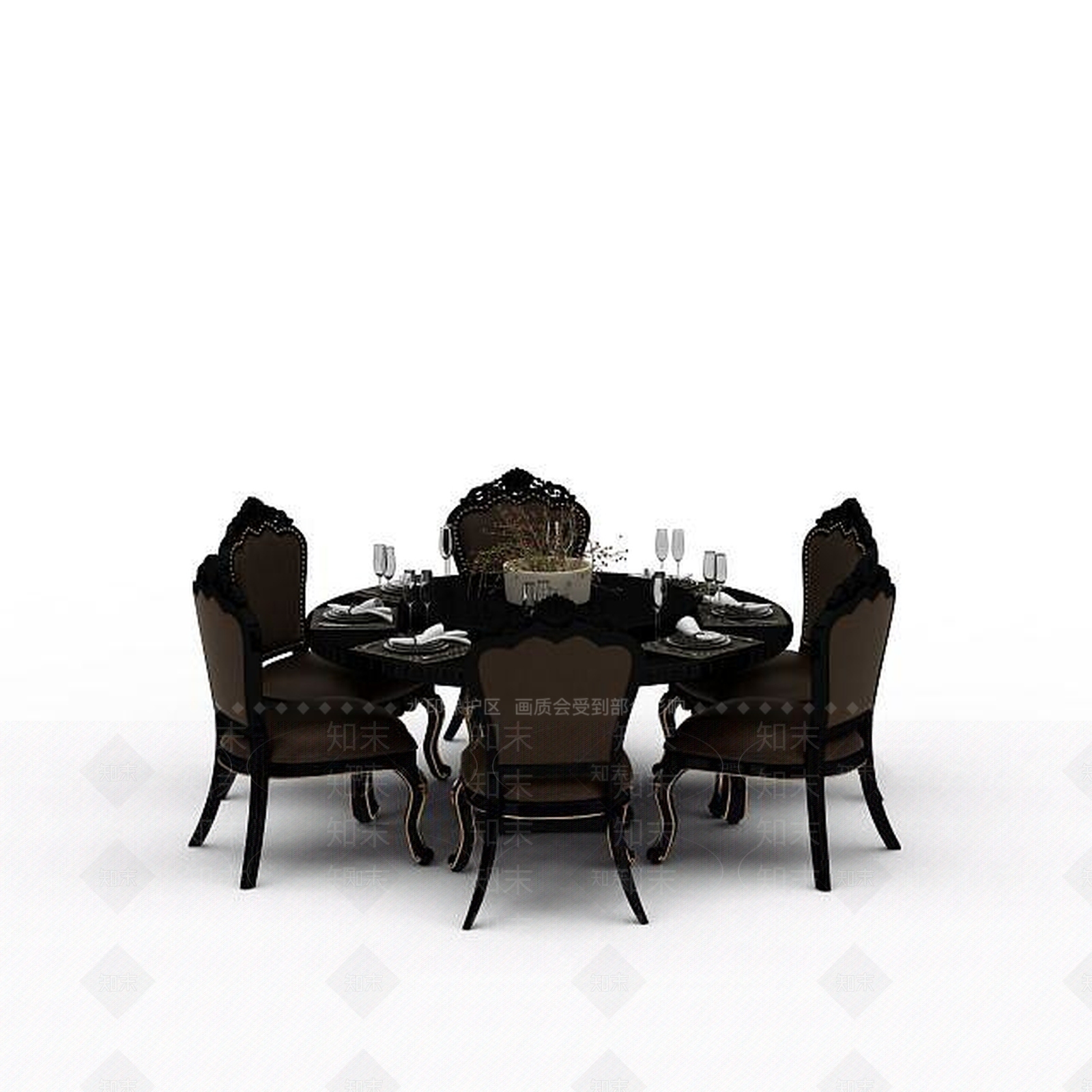 现代书桌椅3D模型下载【ID:1197742805】