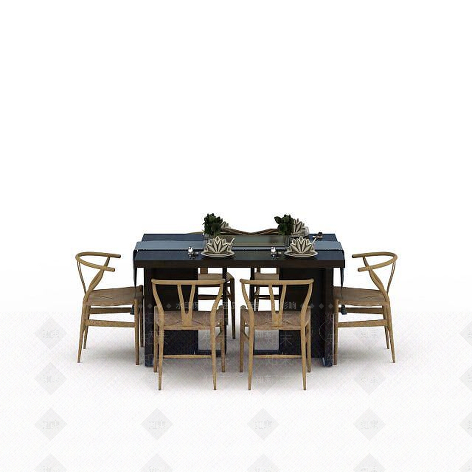 现代书桌椅3D模型下载【ID:1197742857】
