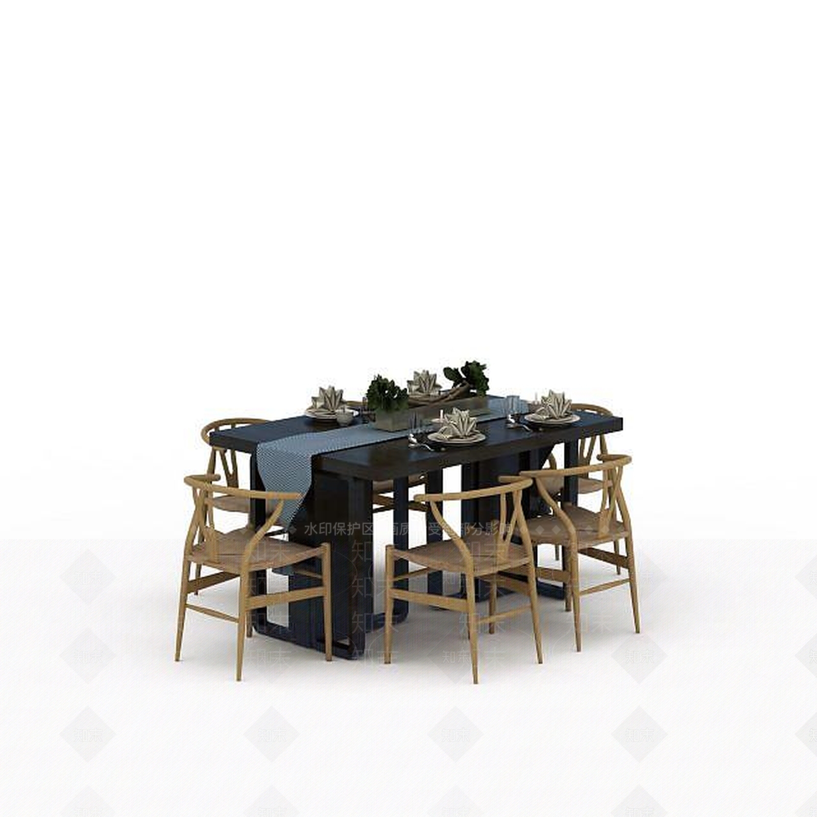 现代书桌椅3D模型下载【ID:1197742857】