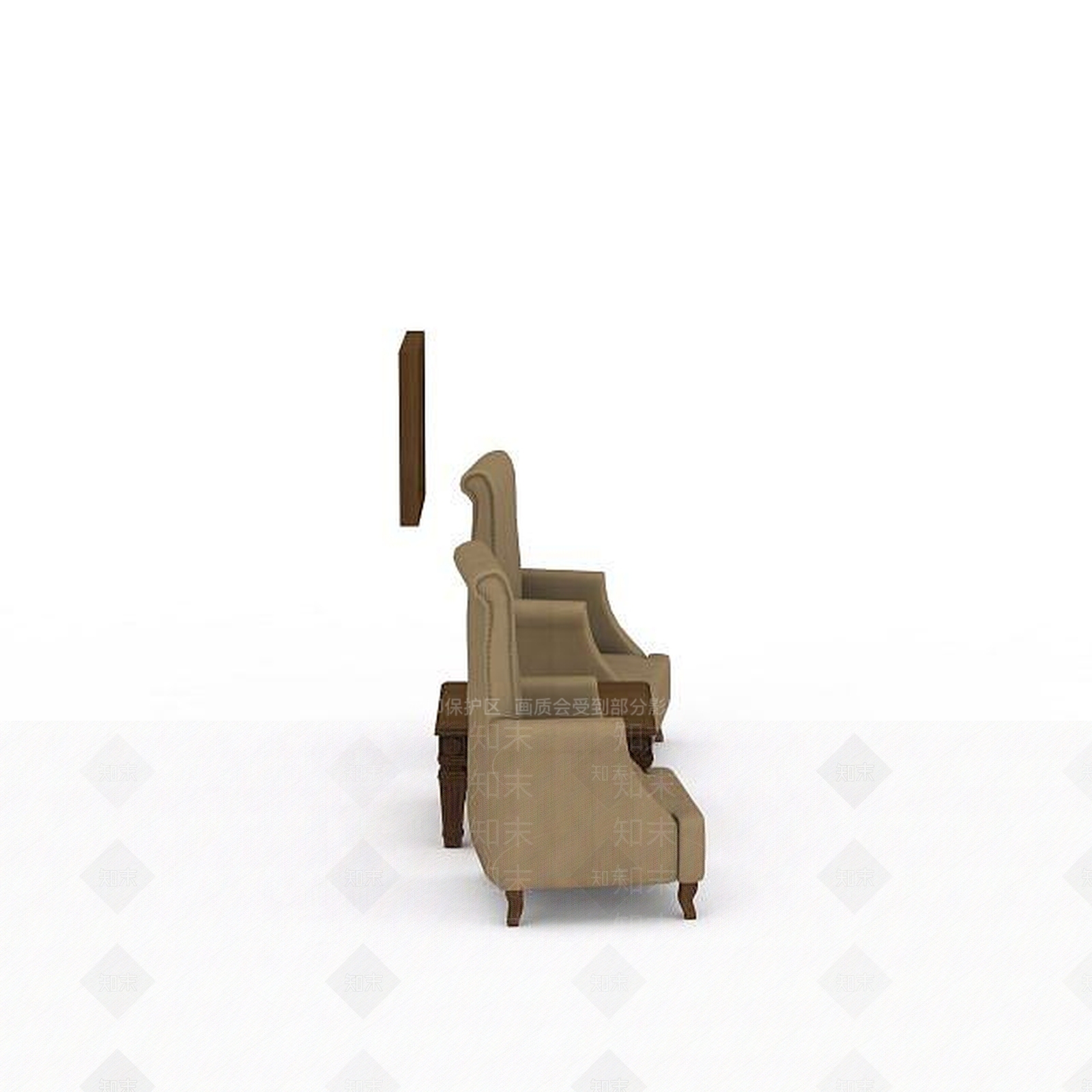 现代双人沙发3D模型下载【ID:1197744894】