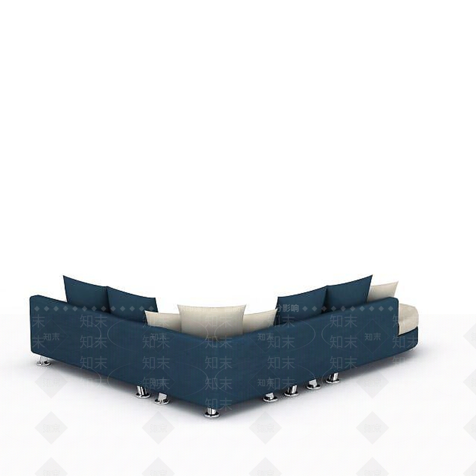 现代双人沙发3D模型下载【ID:1197744929】