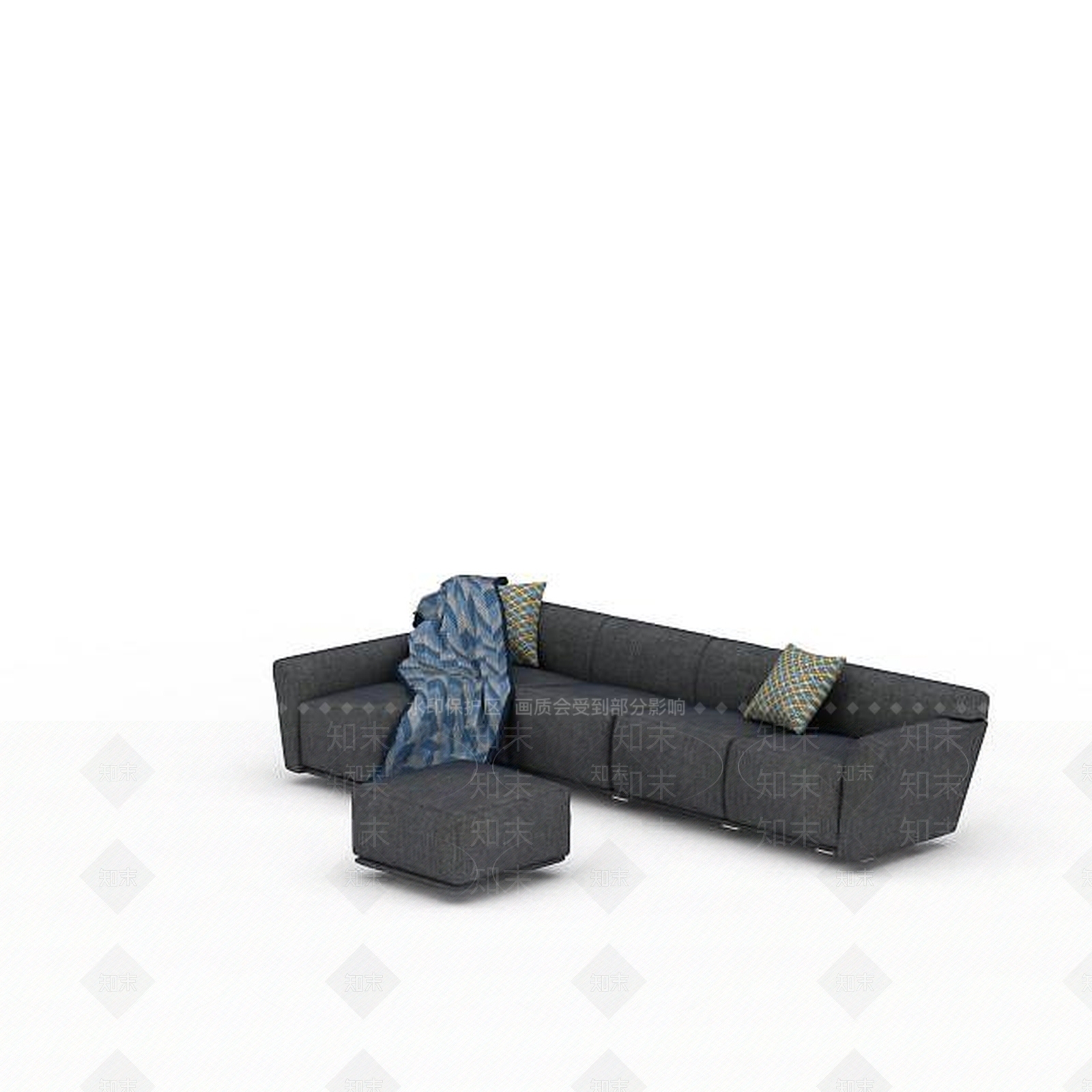 现代双人沙发3D模型下载【ID:1197745772】