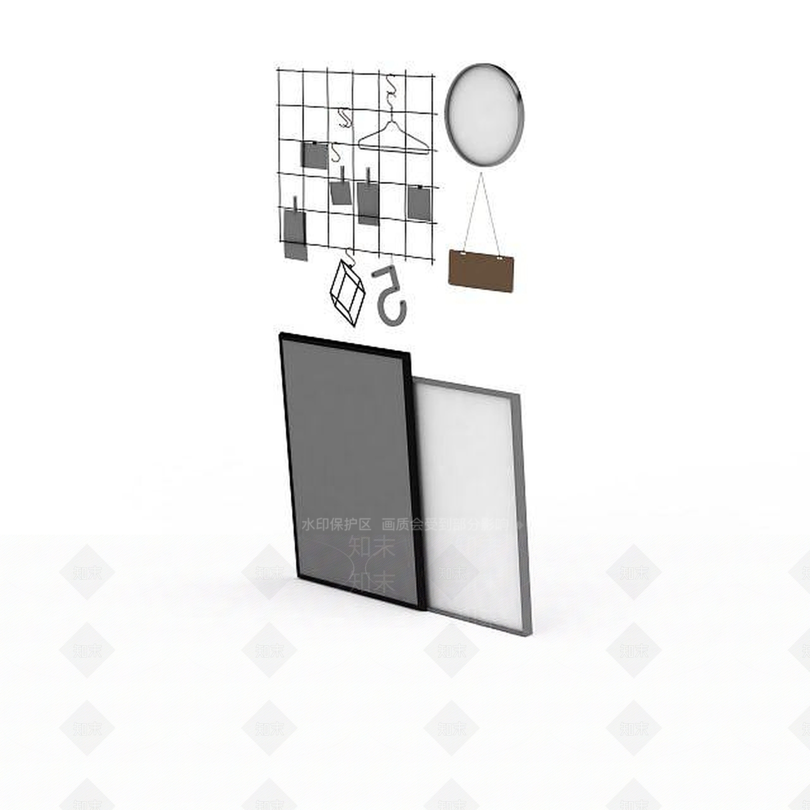 现代摆件组合3D模型下载【ID:1197746297】