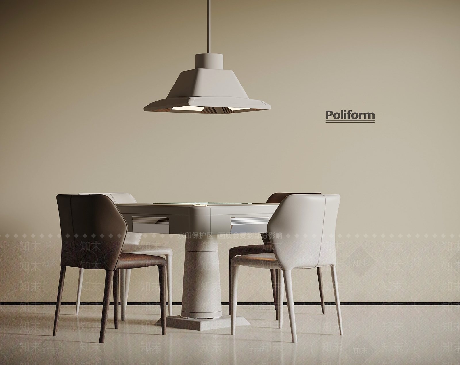 麻将桌3D模型下载【ID:1197748170】