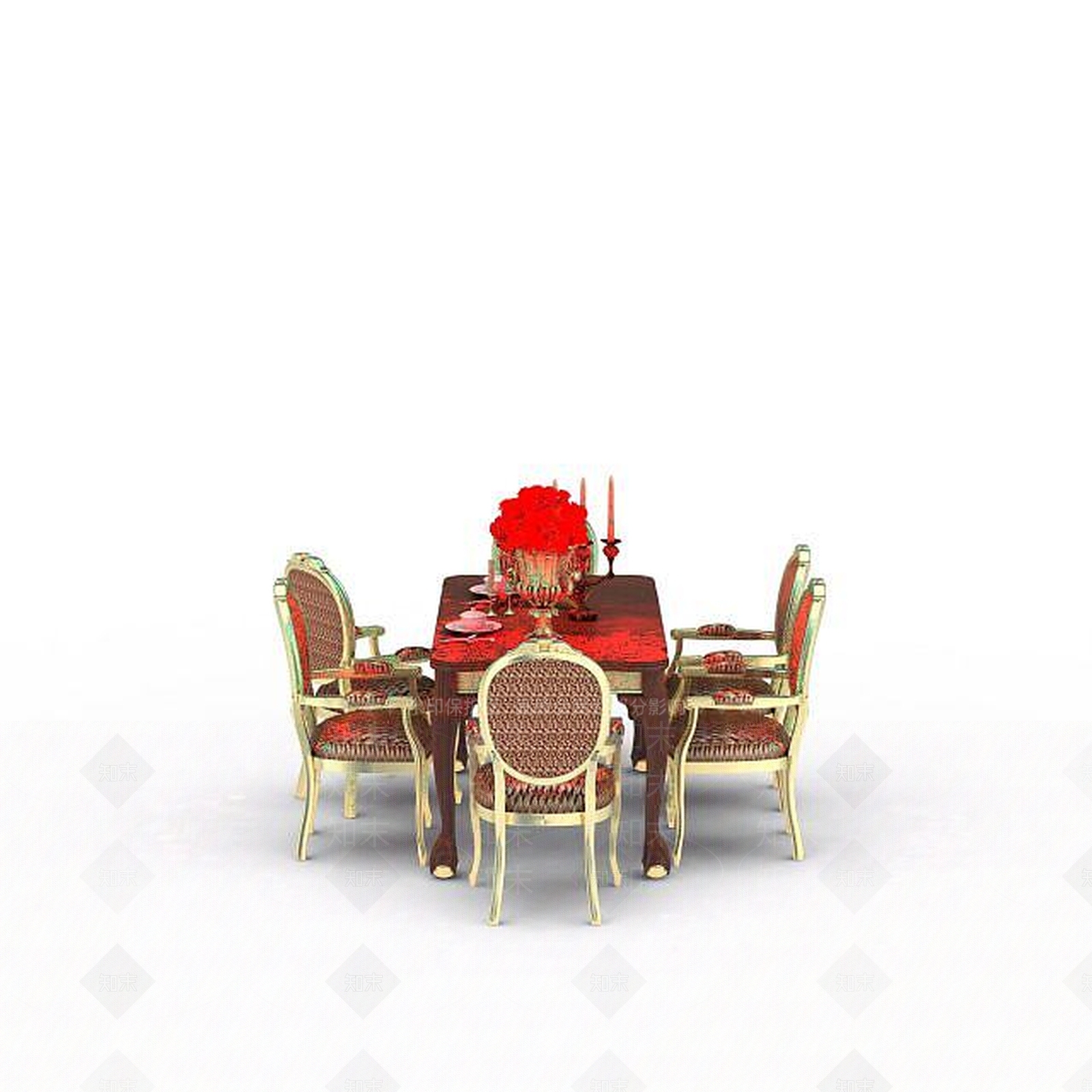现代书桌椅3D模型下载【ID:1197747847】