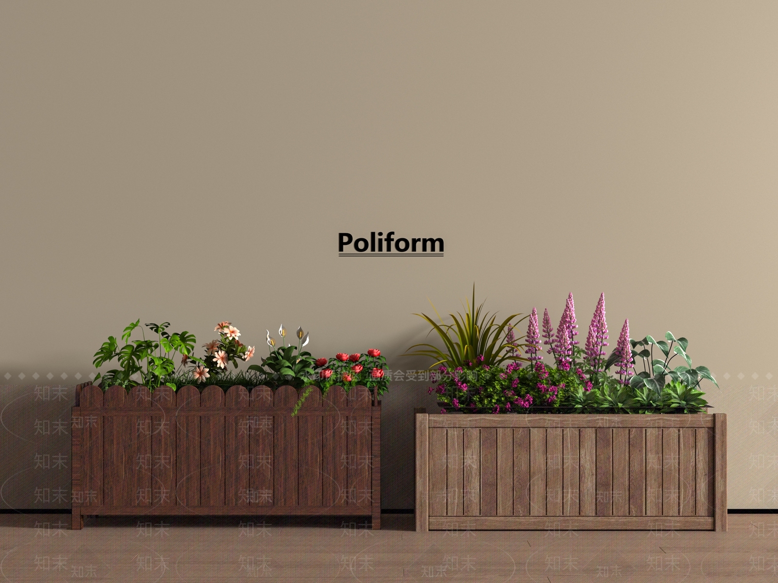现代屋顶花园3D模型下载【ID:1197749506】