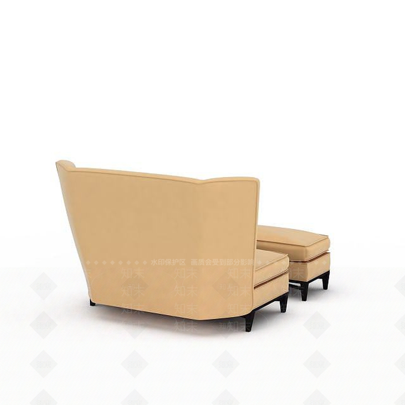 现代双人沙发3D模型下载【ID:1199857638】