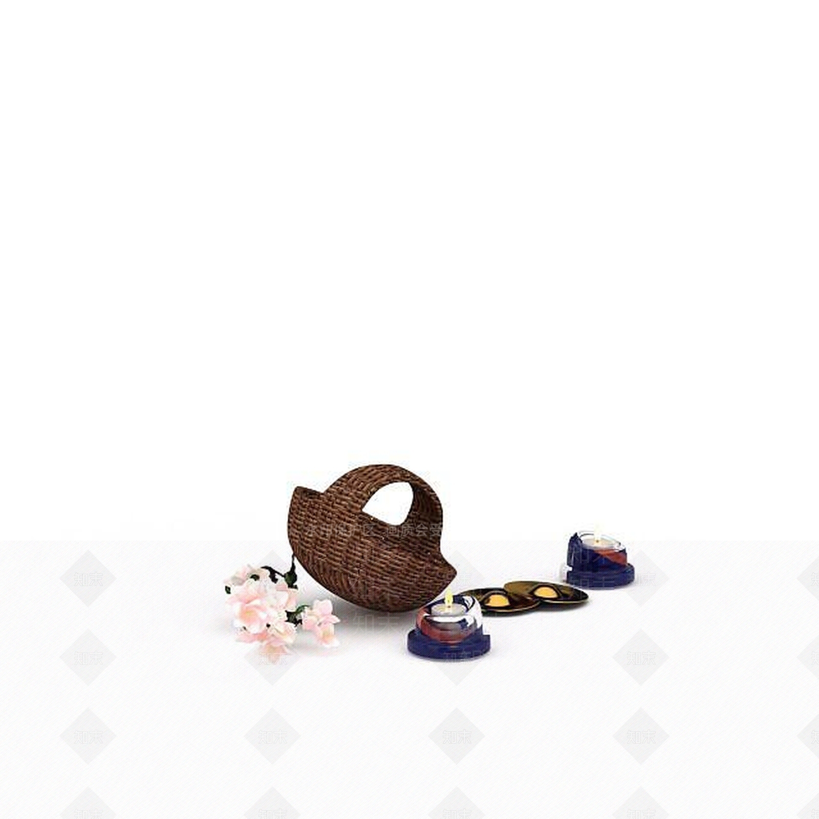 现代摆件组合3D模型下载【ID:1197750460】