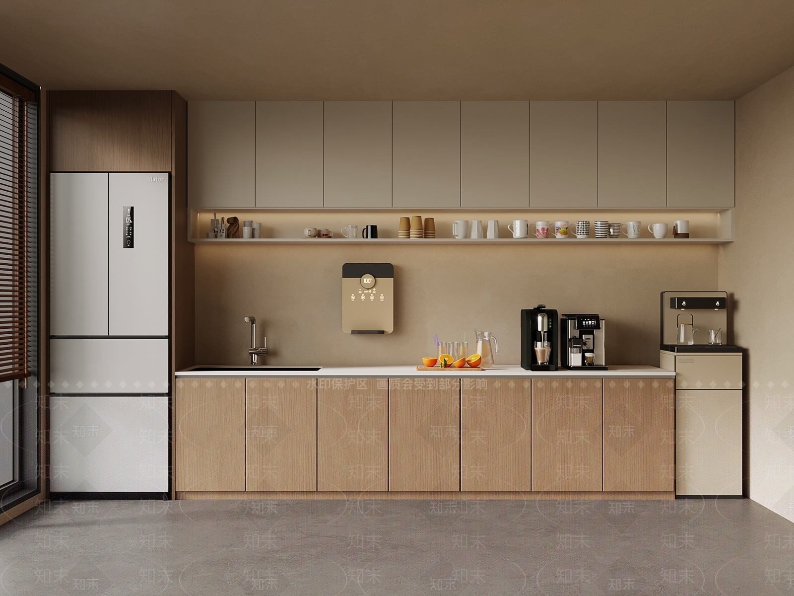 现代茶水间SU模型下载【ID:1197751159】