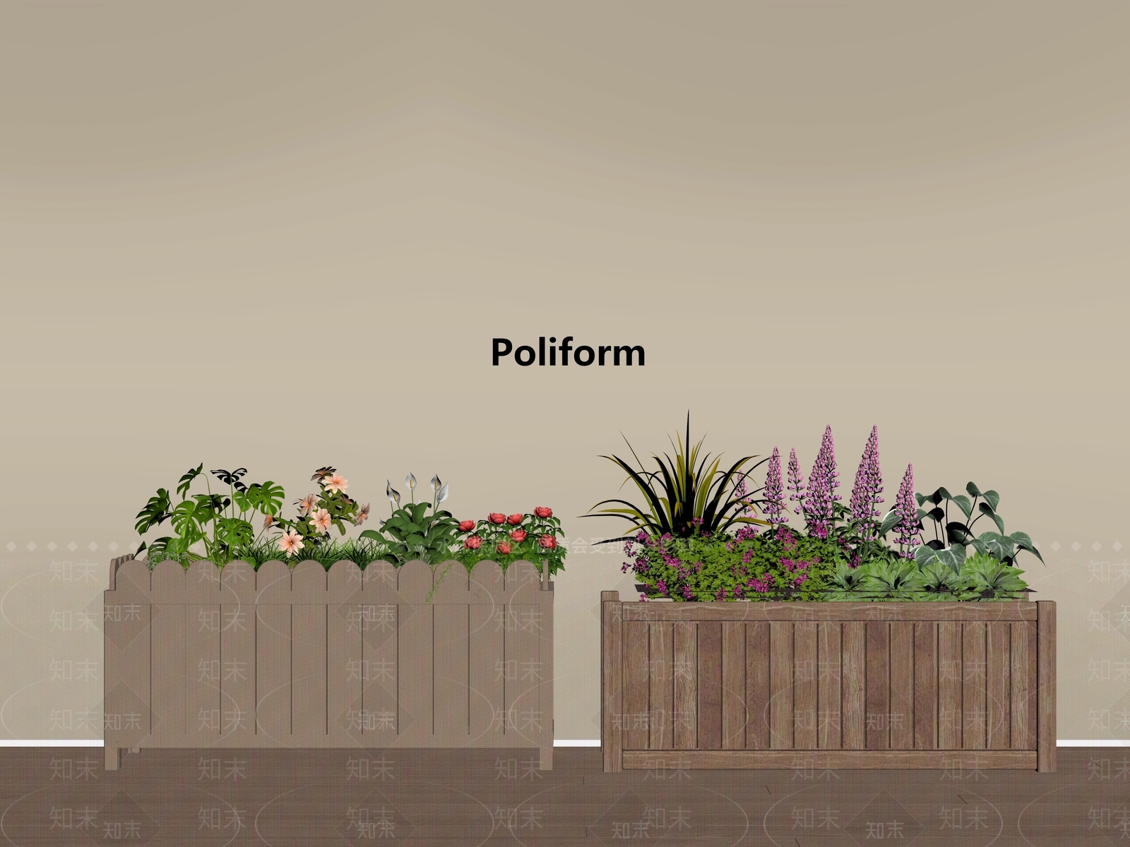 现代屋顶花园SU模型下载【ID:1197757026】