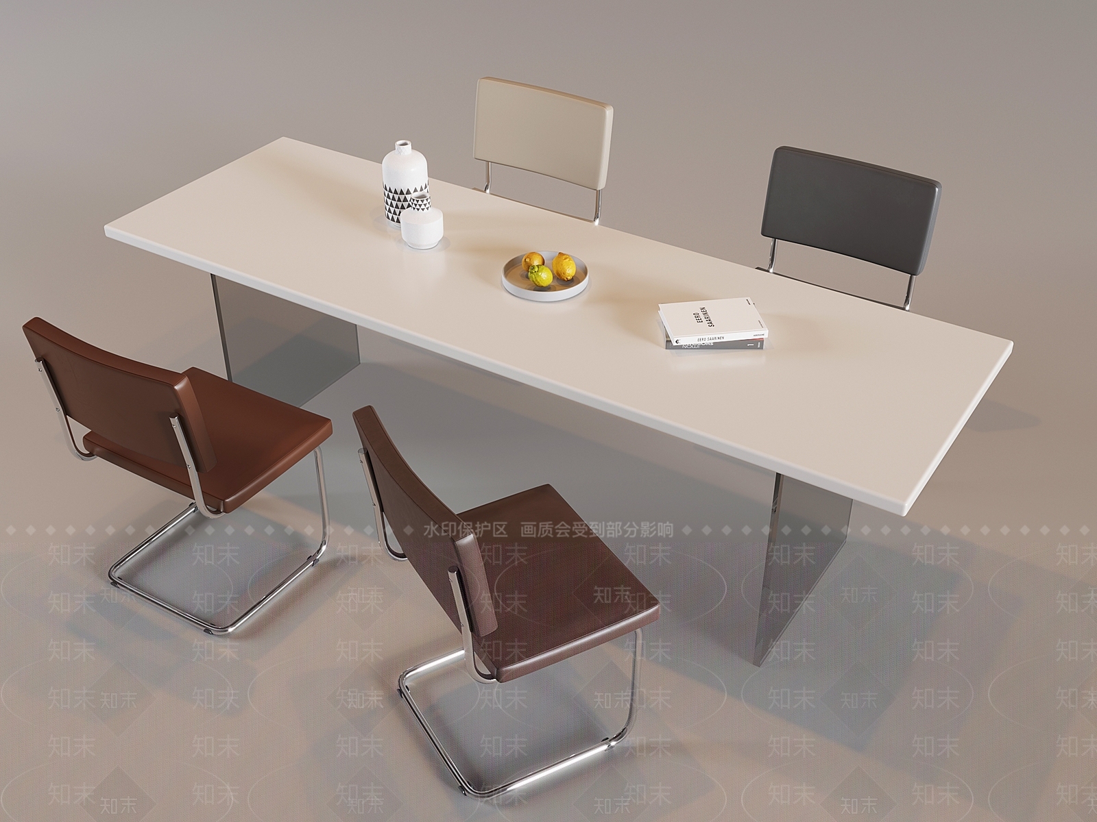 现代餐桌椅3D模型下载【ID:1197757038】