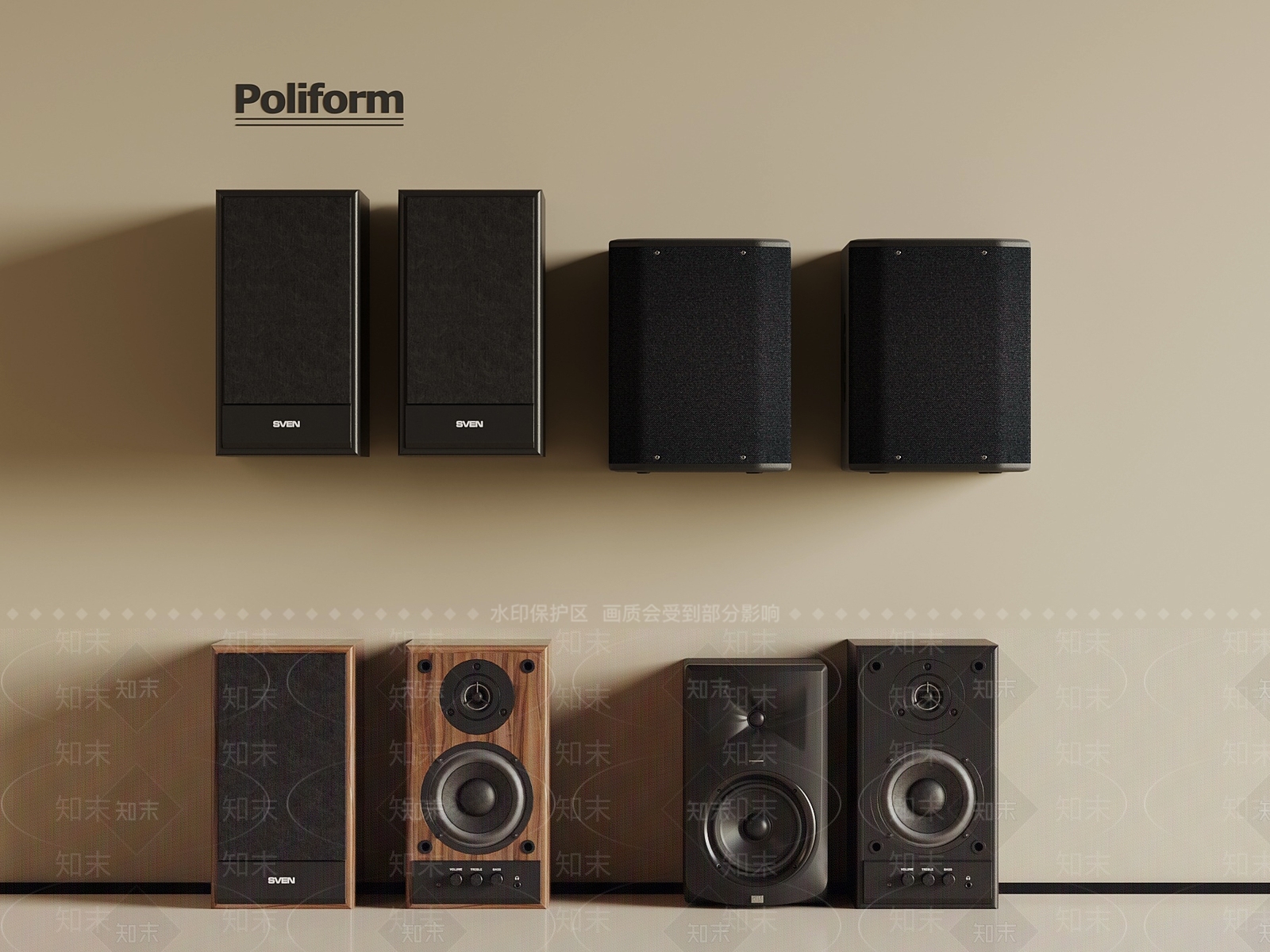 音响3D模型下载【ID:1197757140】