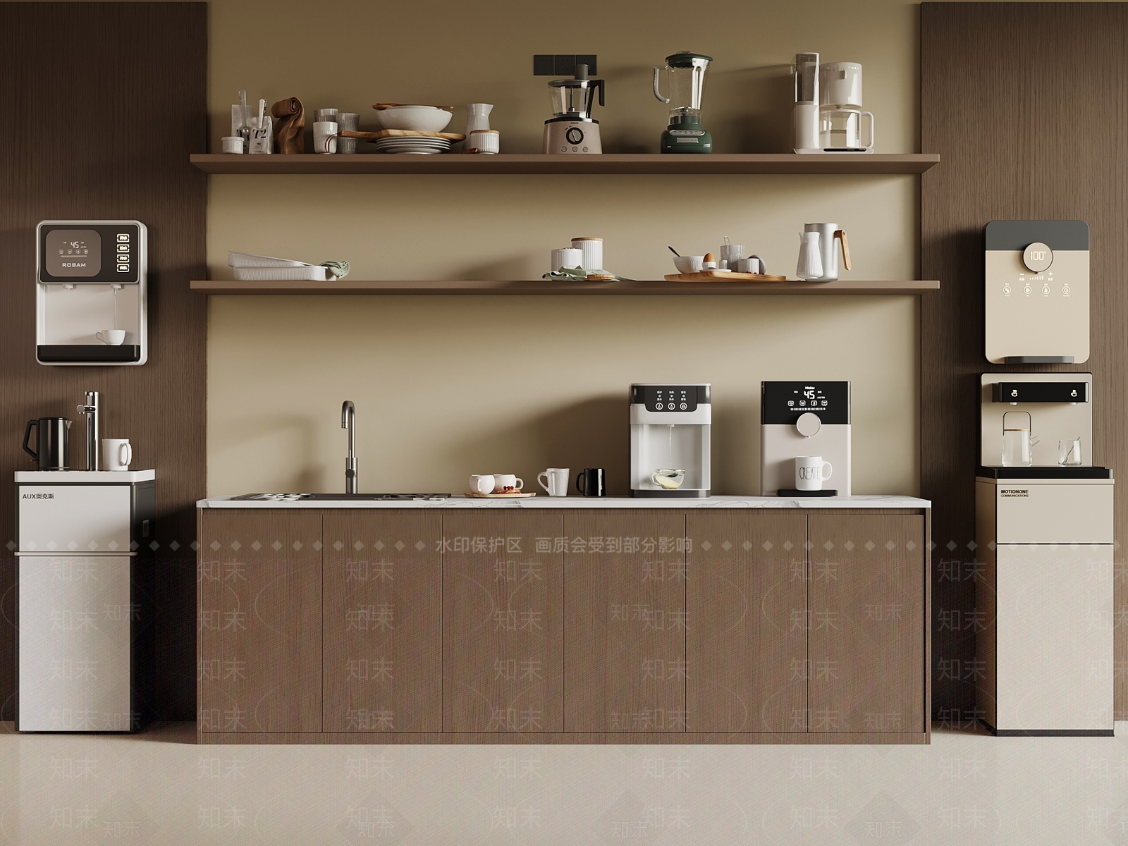 现代茶水间3D模型下载【ID:1197757311】