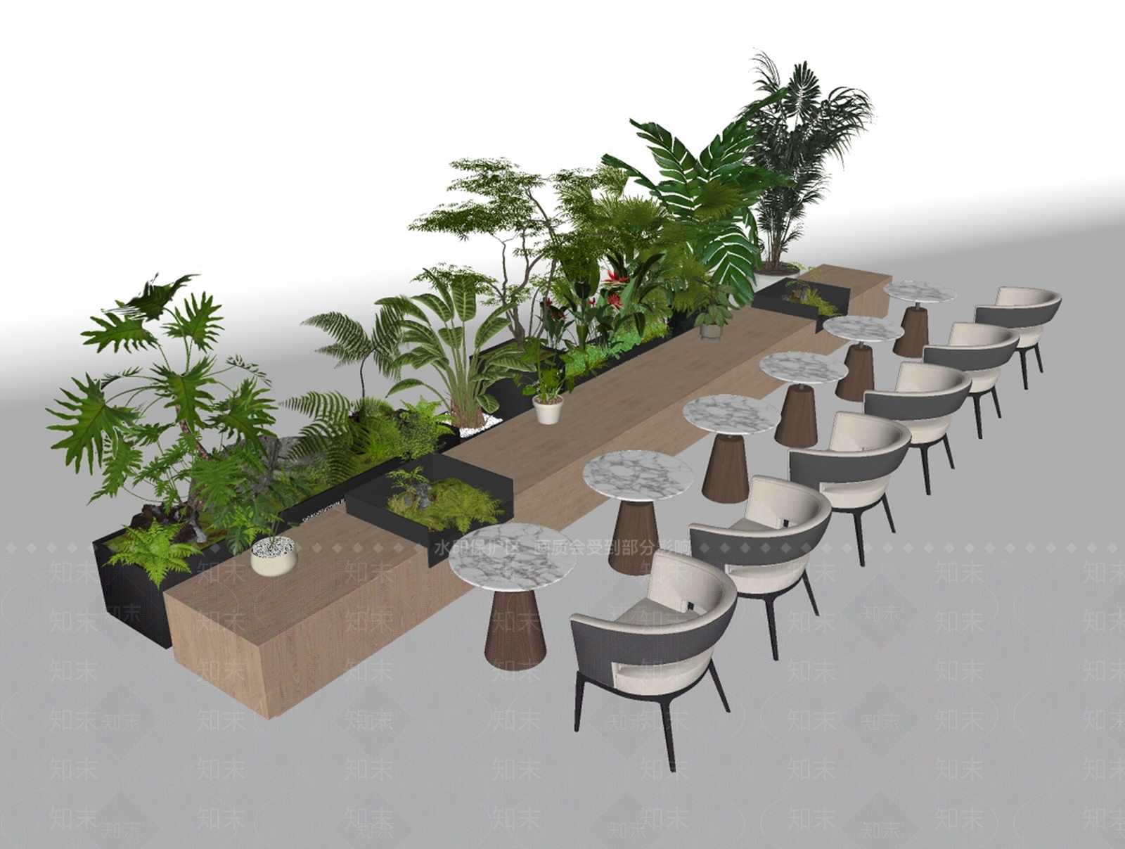 现代其他植物SU模型下载【ID:1197757550】