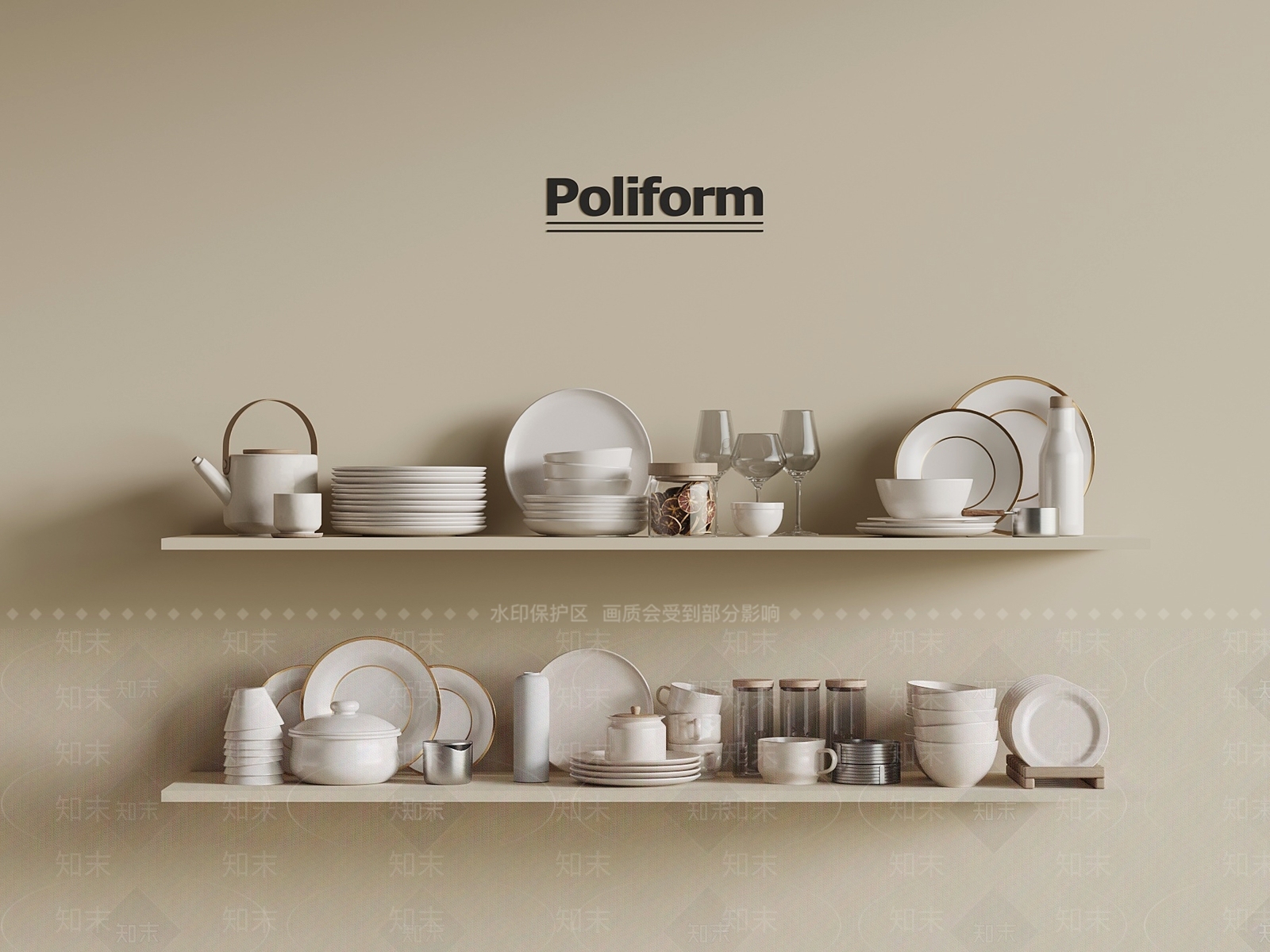 餐具SU模型下载【ID:1197759106】