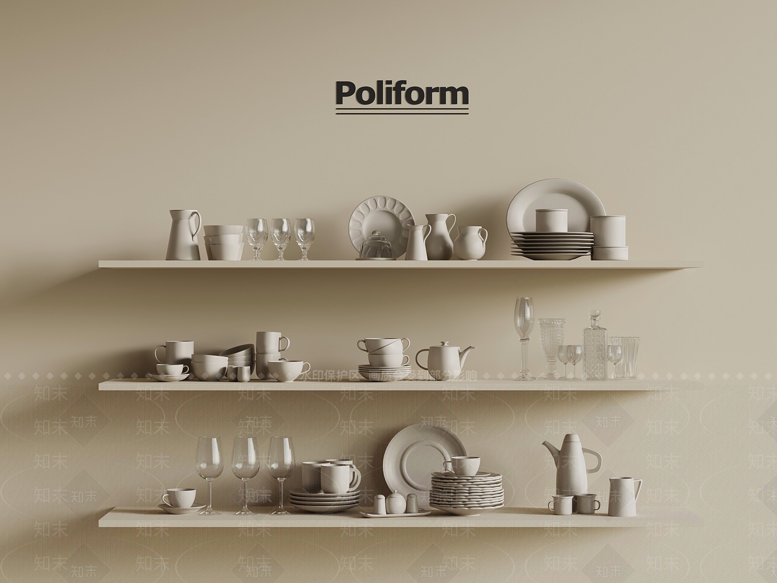 餐具SU模型下载【ID:1197759463】