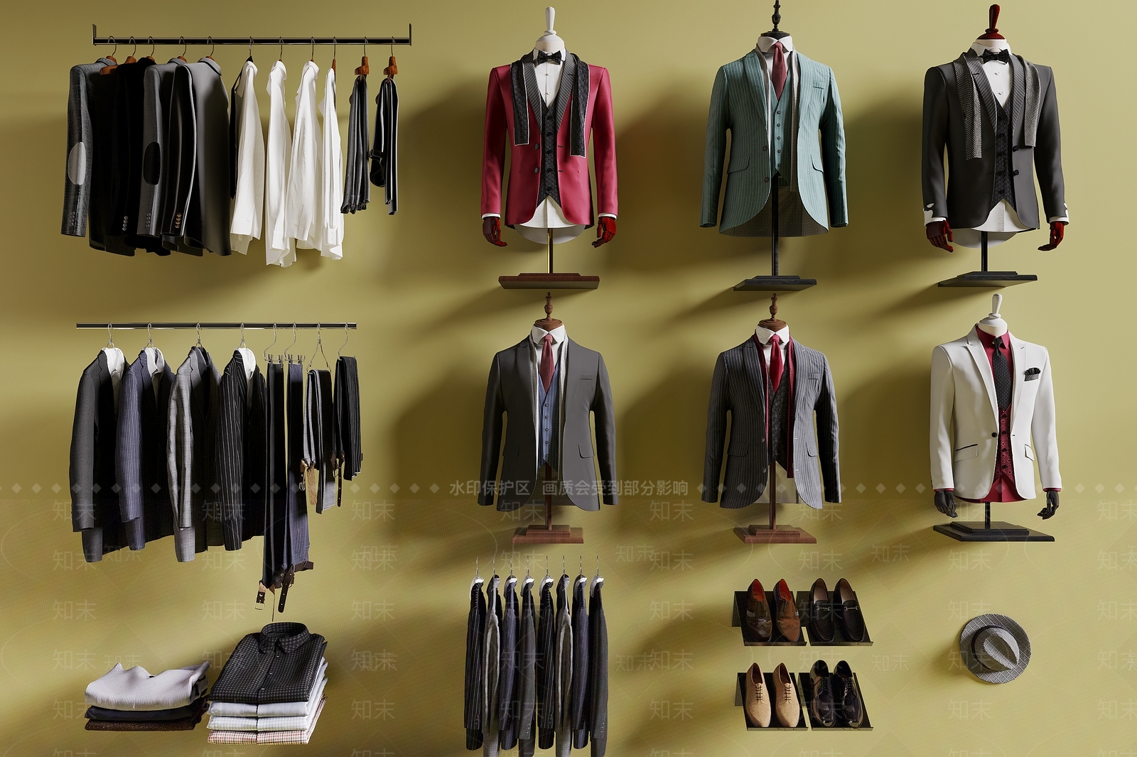 衣服SU模型下载【ID:1197762005】