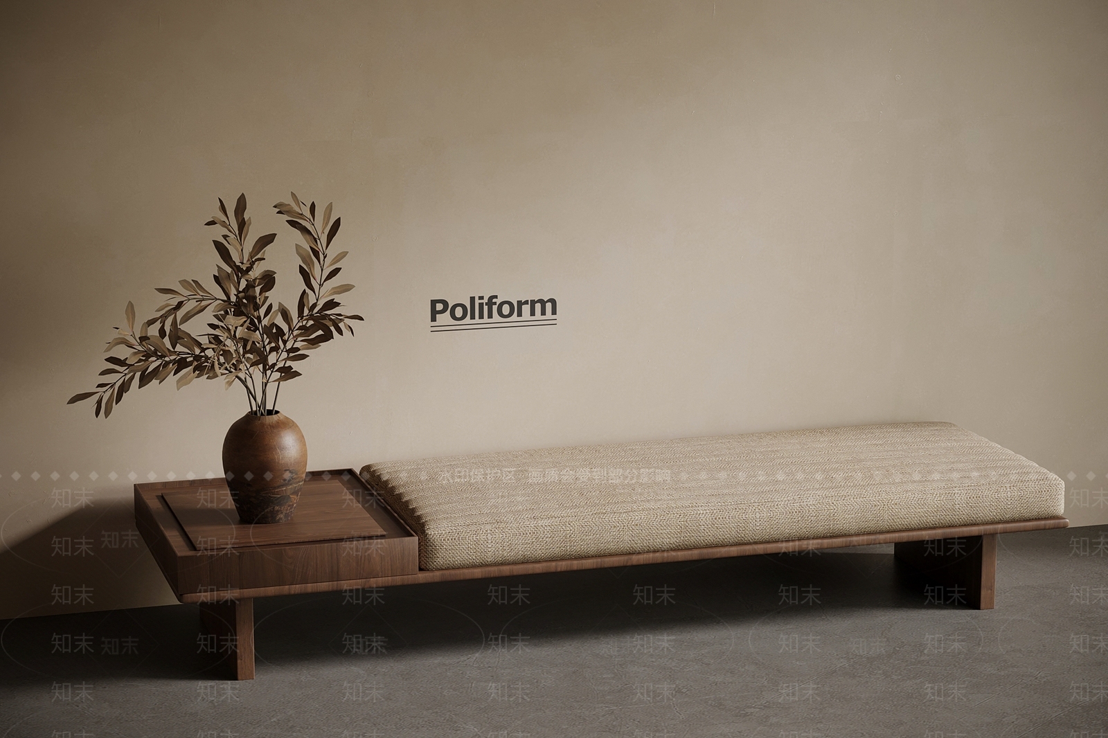 新中式床尾凳SU模型下载【ID:1197762029】