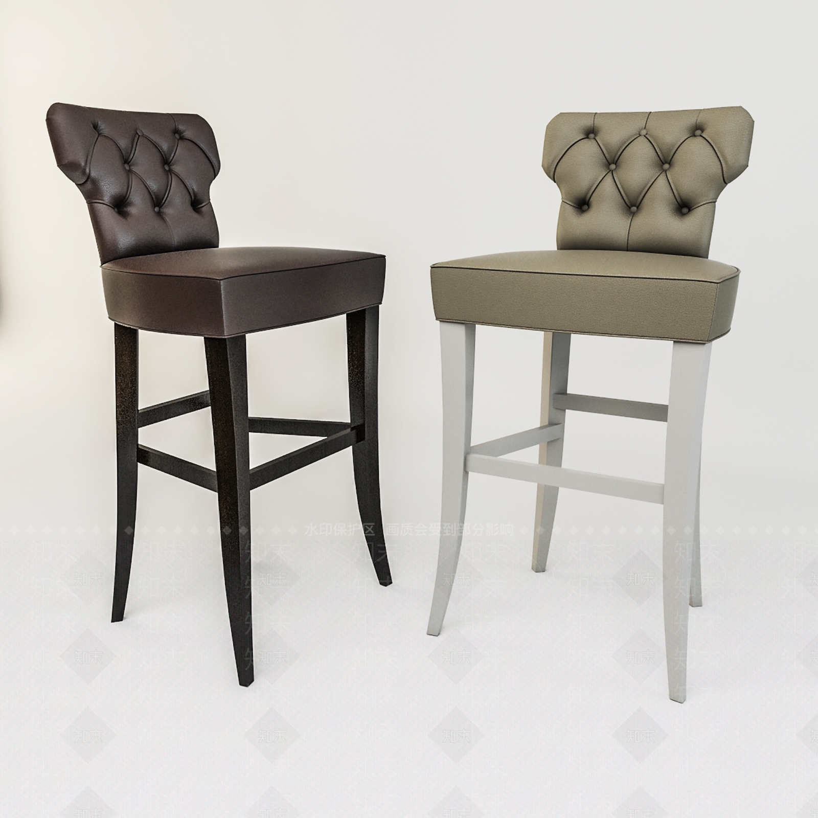 简欧吧椅3D模型下载【ID:1197764716】