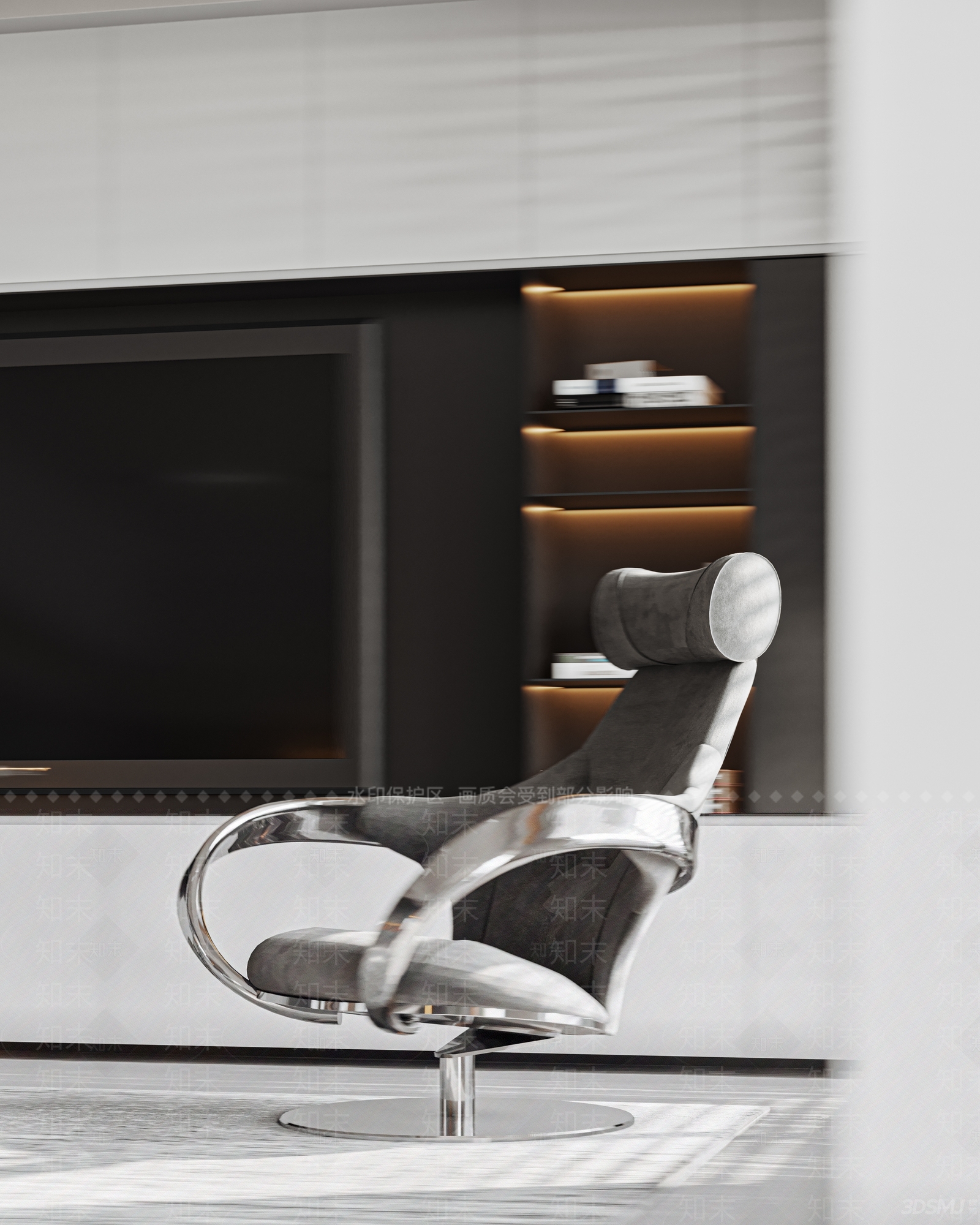 现代休闲椅3D模型下载【ID:1197766597】
