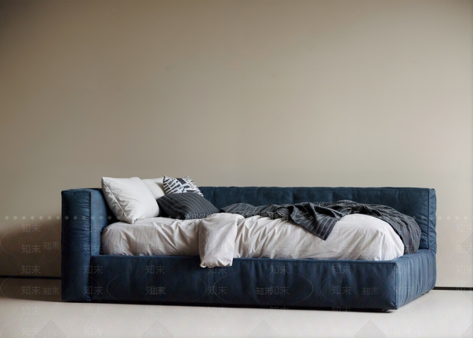 奶油简约儿童床SU模型下载【ID:1197767055】