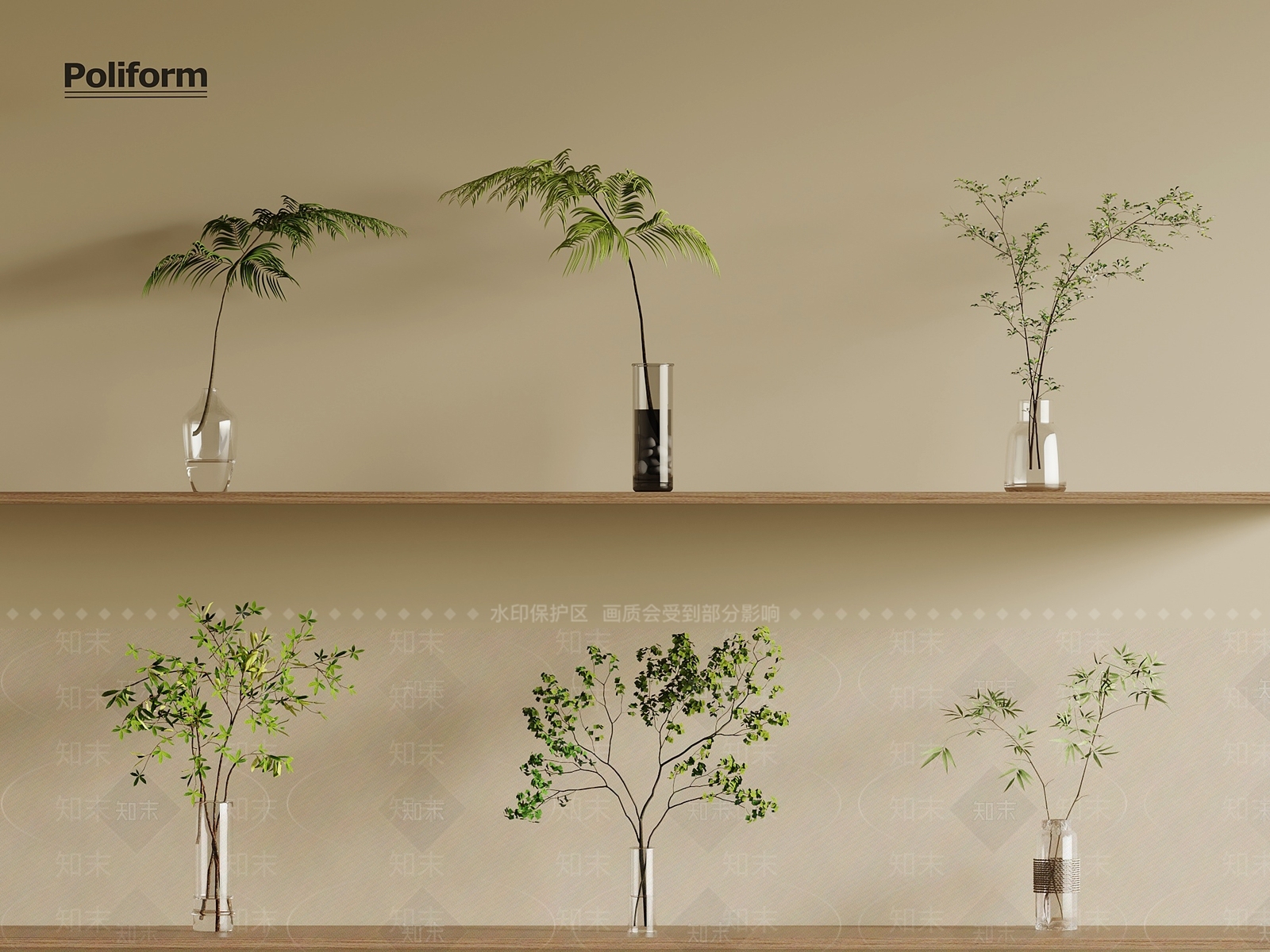 水生植物3D模型下载【ID:1197767504】