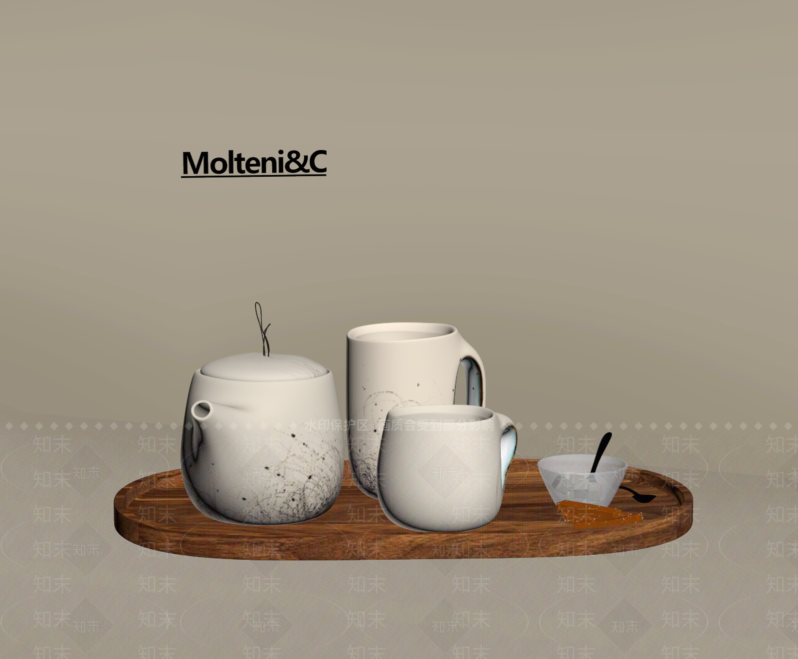 茶具SU模型下载【ID:1197772879】
