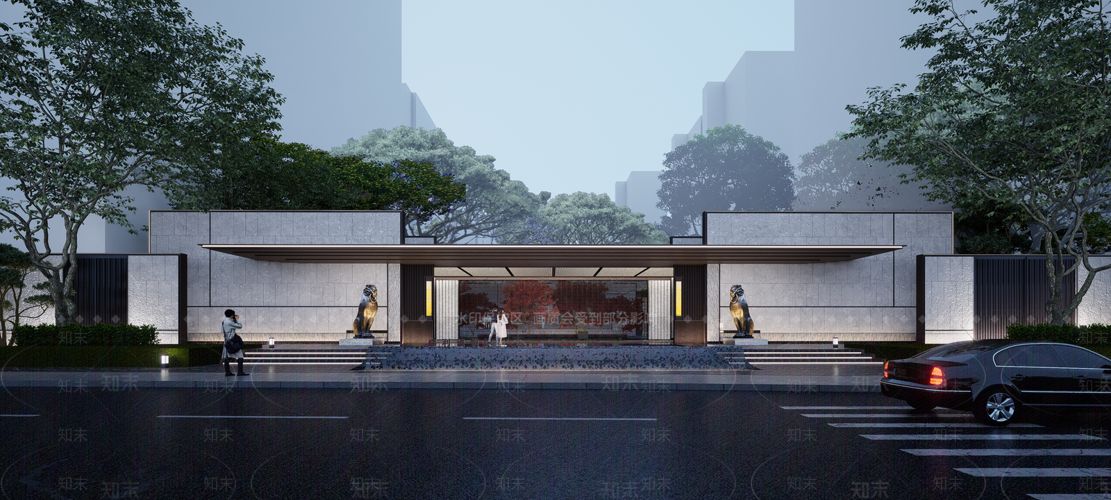 现代小高层住宅楼SU模型下载【ID:1197994760】