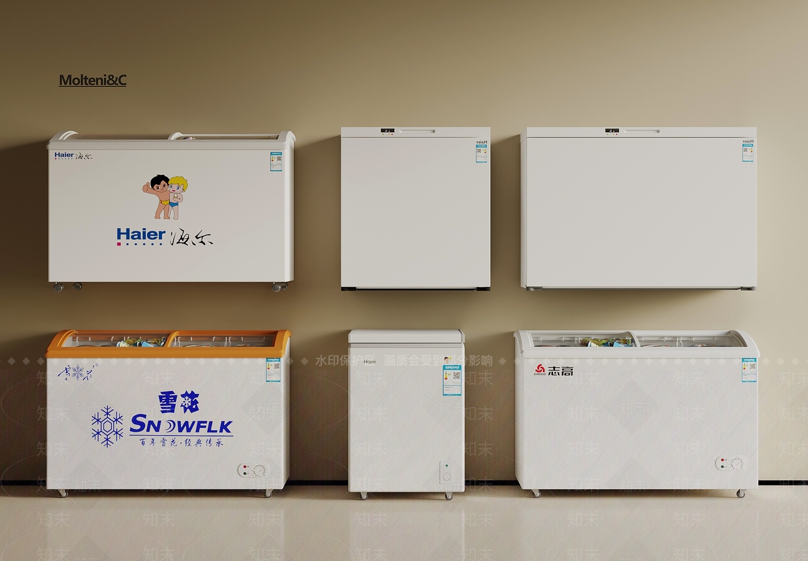 冰柜3D模型下载【ID:1197775565】