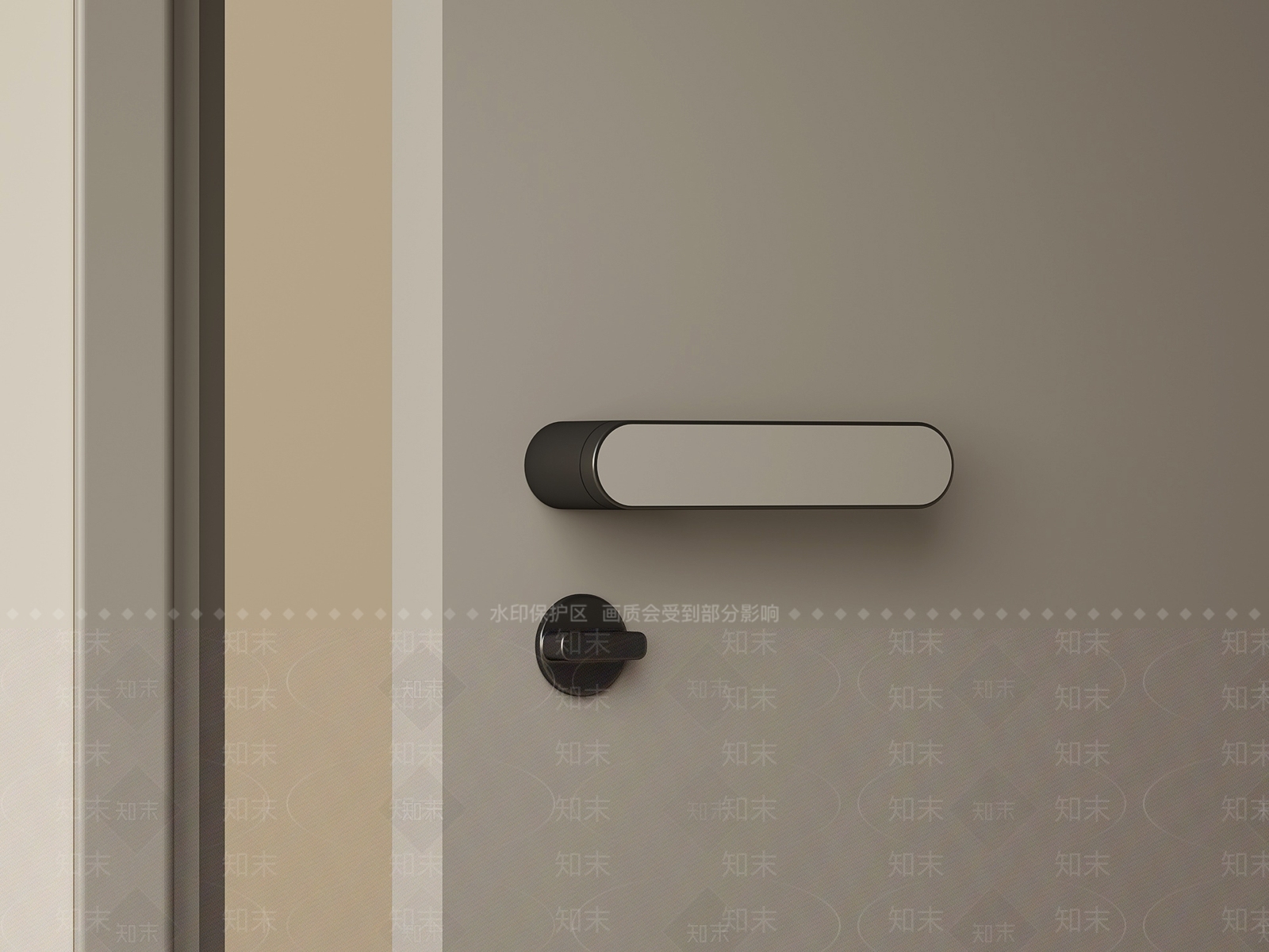 现代门把手SU模型下载【ID:1197778282】