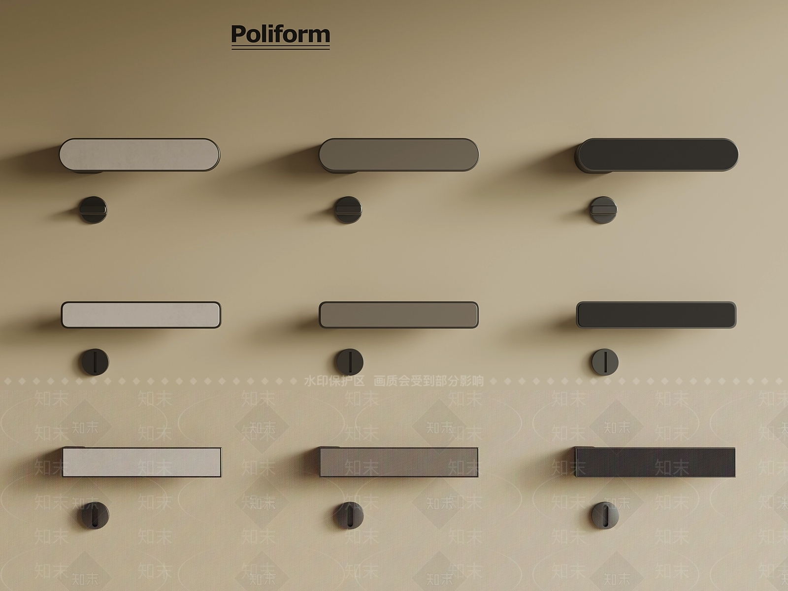 现代门把手SU模型下载【ID:1197778598】