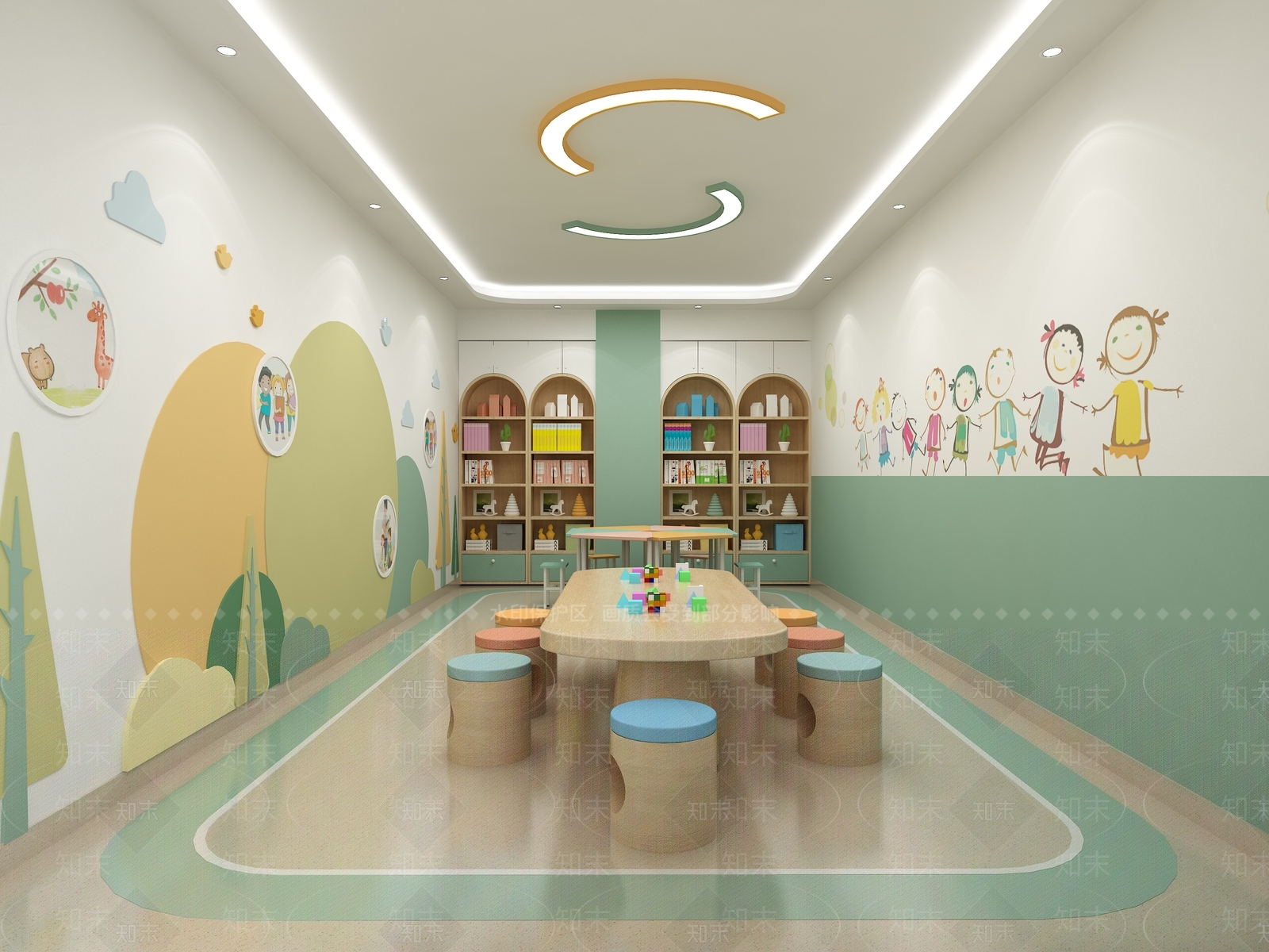 现代儿童娱乐室3D模型下载【ID:1197781045】