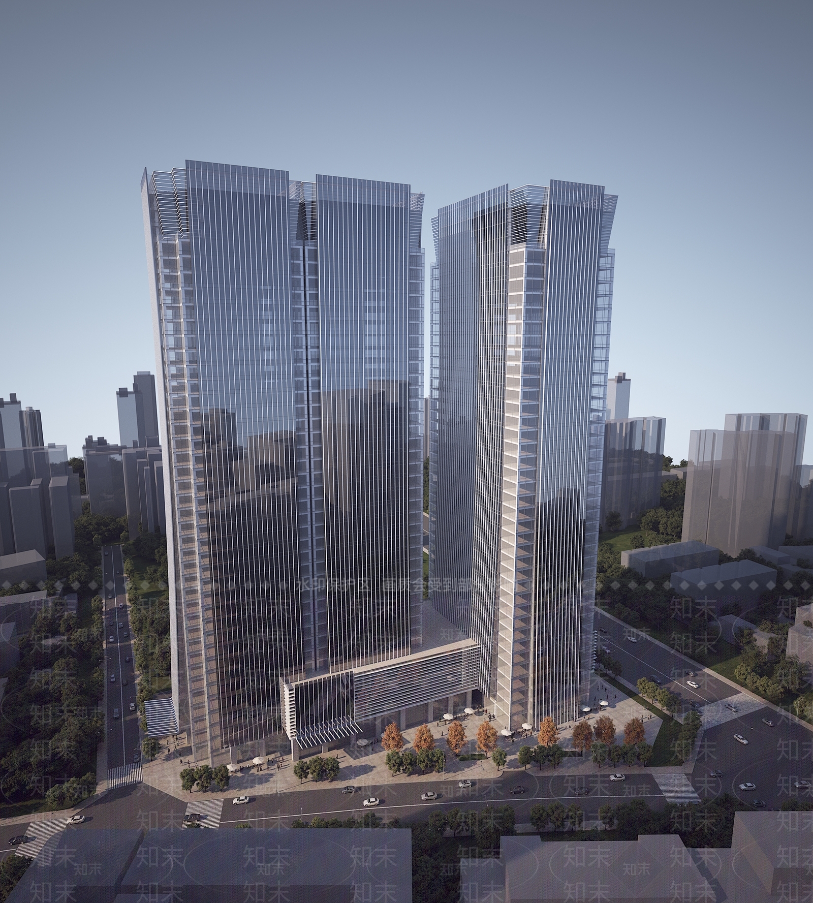 现代酒店外观3D模型下载【ID:1197782191】