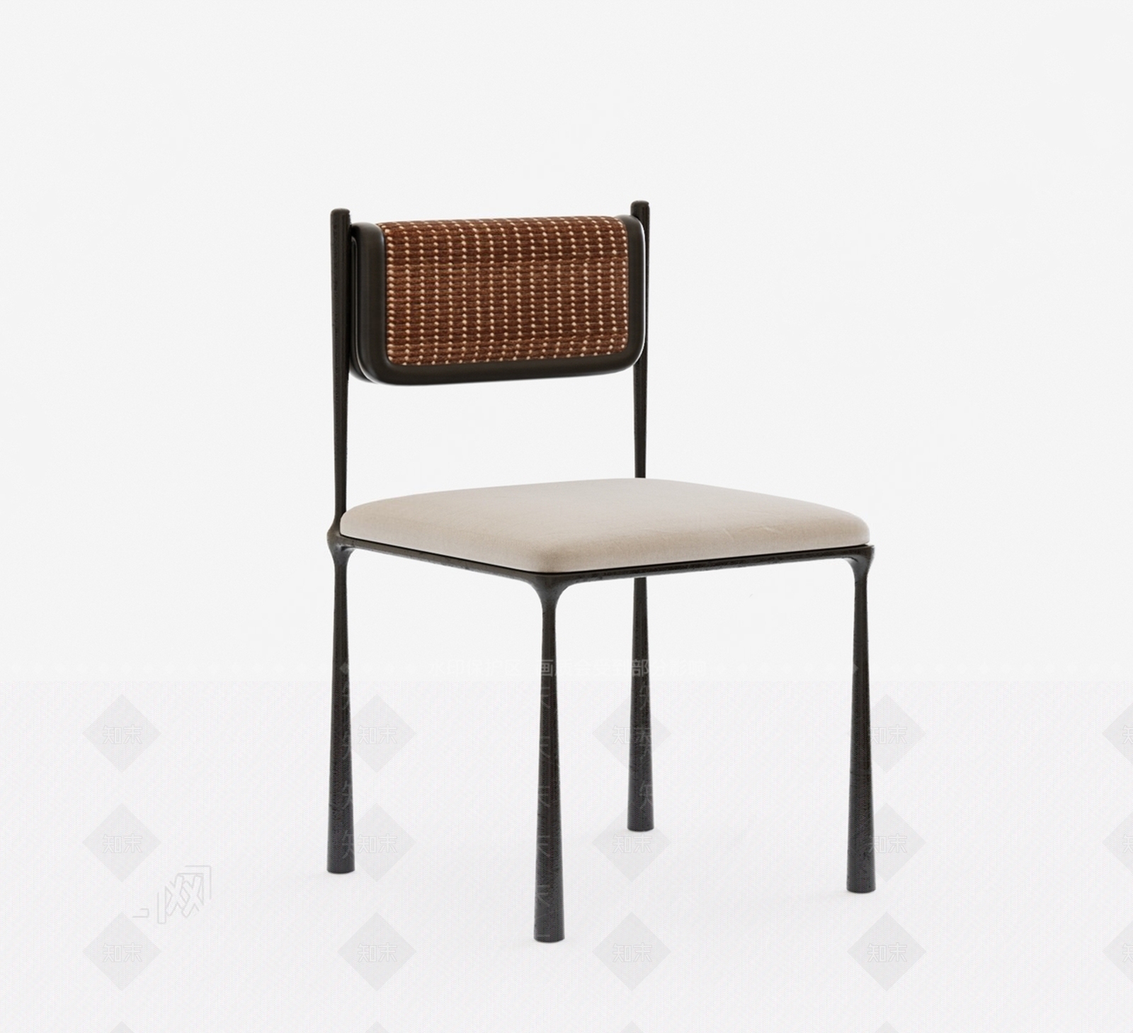 现代中古餐椅SU模型下载【ID:1197788776】