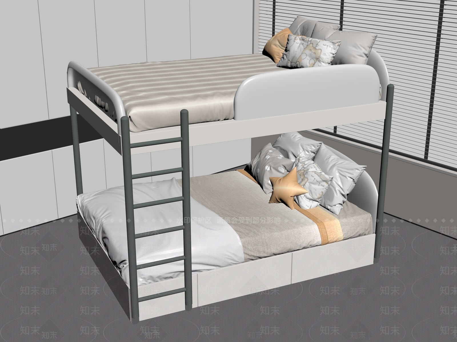 上下床SU模型下载【ID:1197786565】
